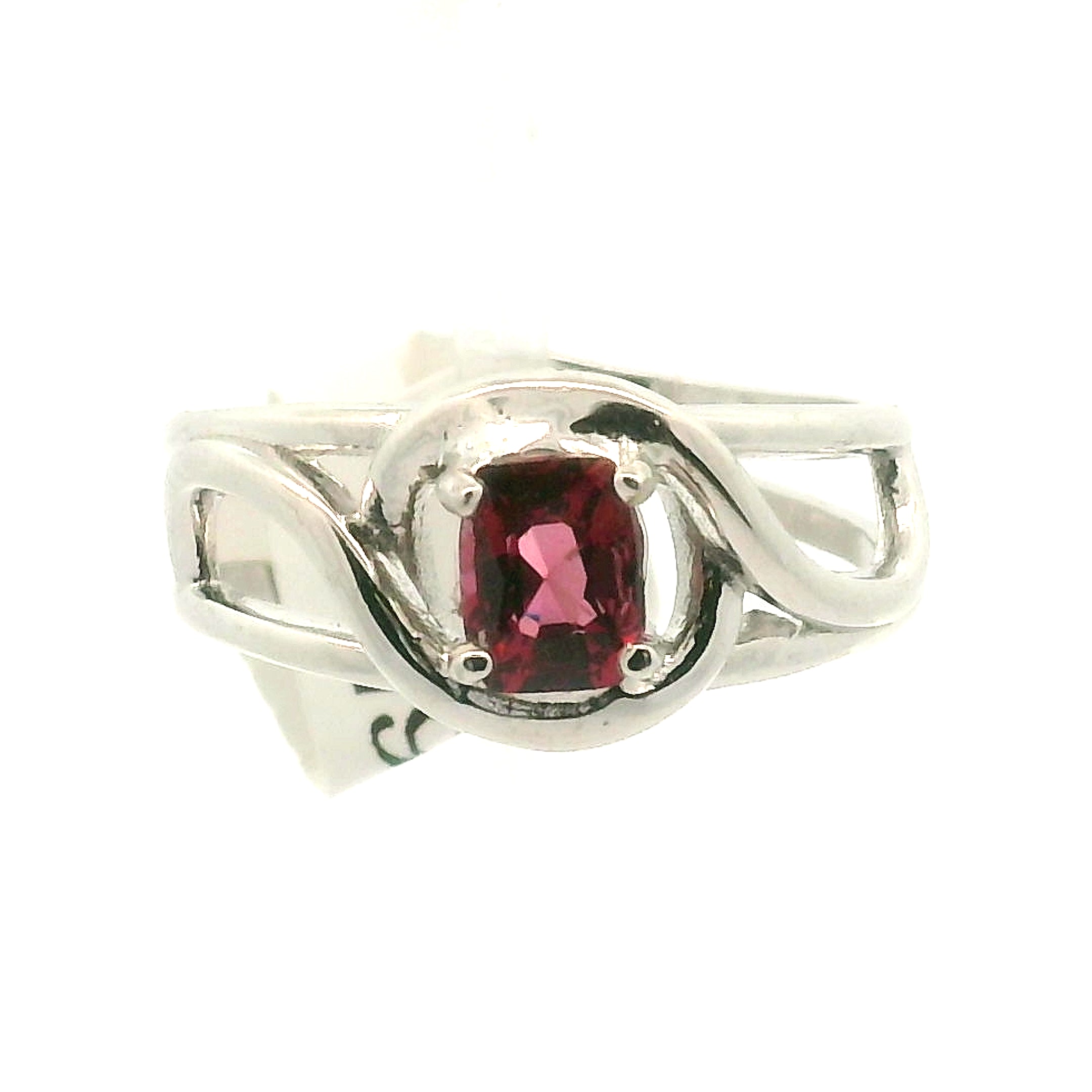 Spinel Cuff Ring .925 Silver for Emotional Healing, Love, Loyalty & Motivation