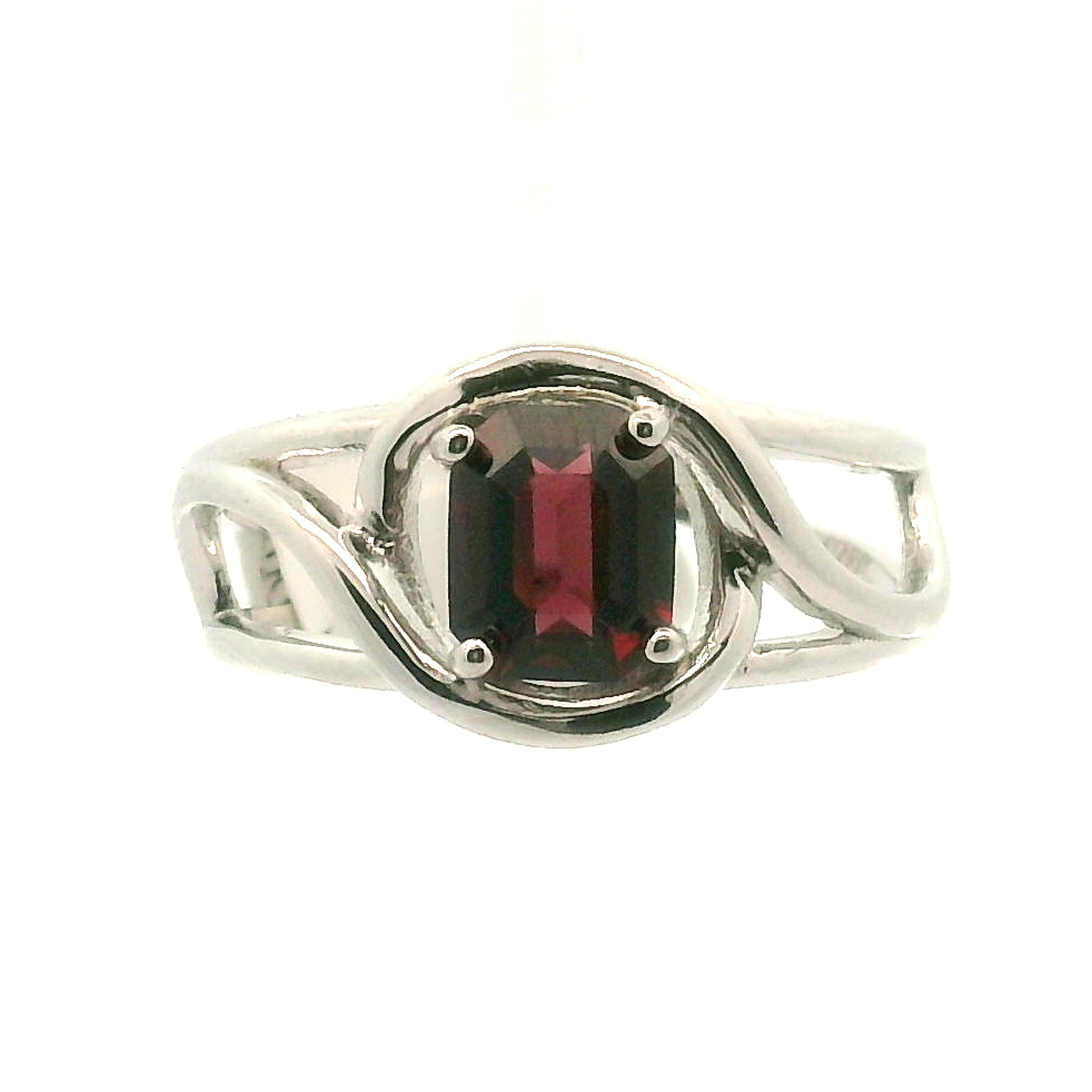 Spinel Cuff Ring .925 Silver for Emotional Healing, Love, Loyalty & Motivation