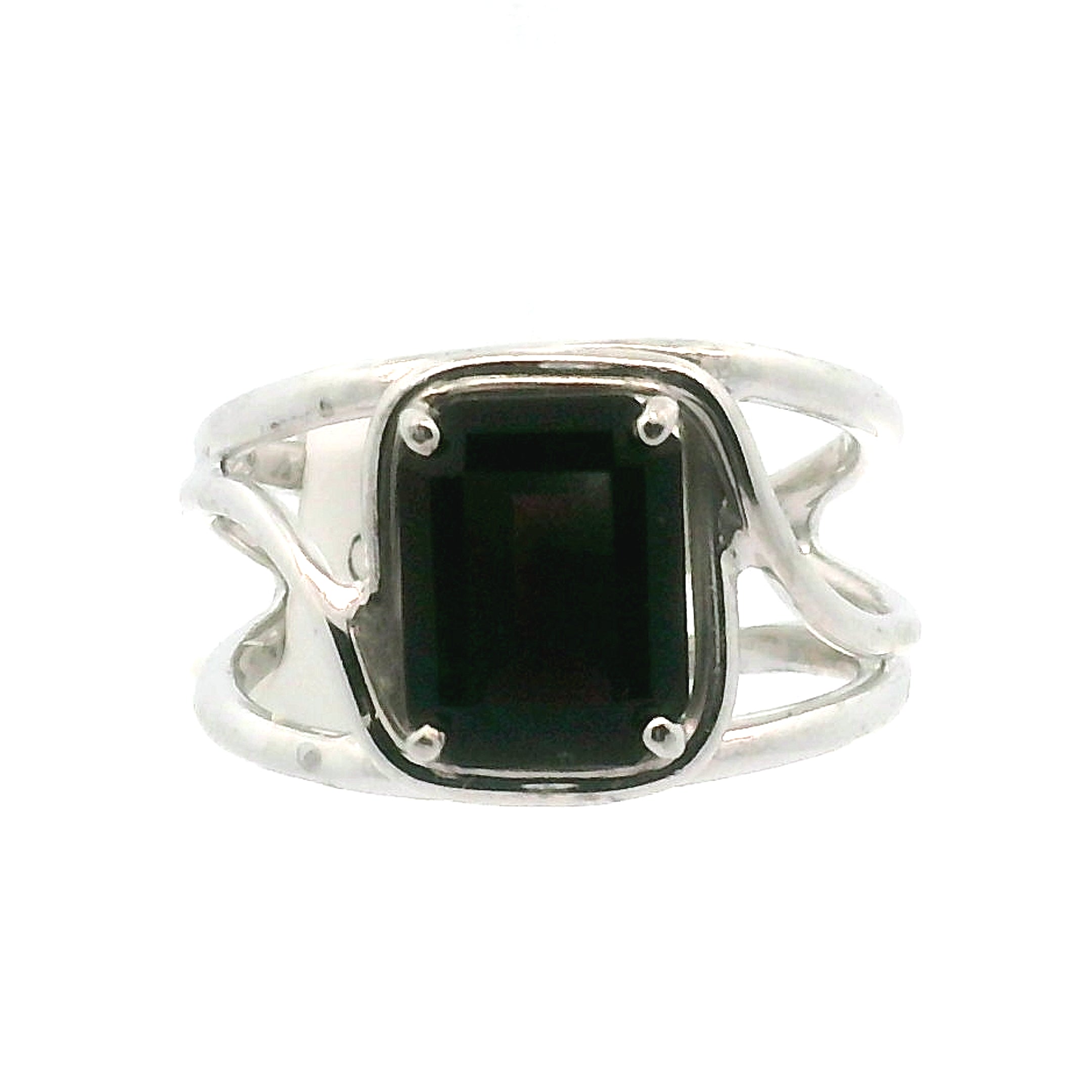 Red Amethyst Midi Cuff Ring .925 Silver for Empowerment