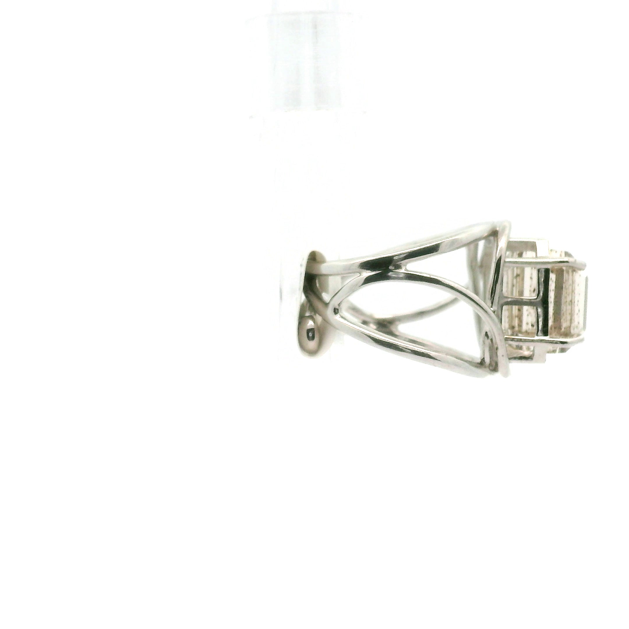 Rainbow Scapolite Midi Cuff Ring .925 Silver for Enhancing Communication with Guides, Insight & Memory
