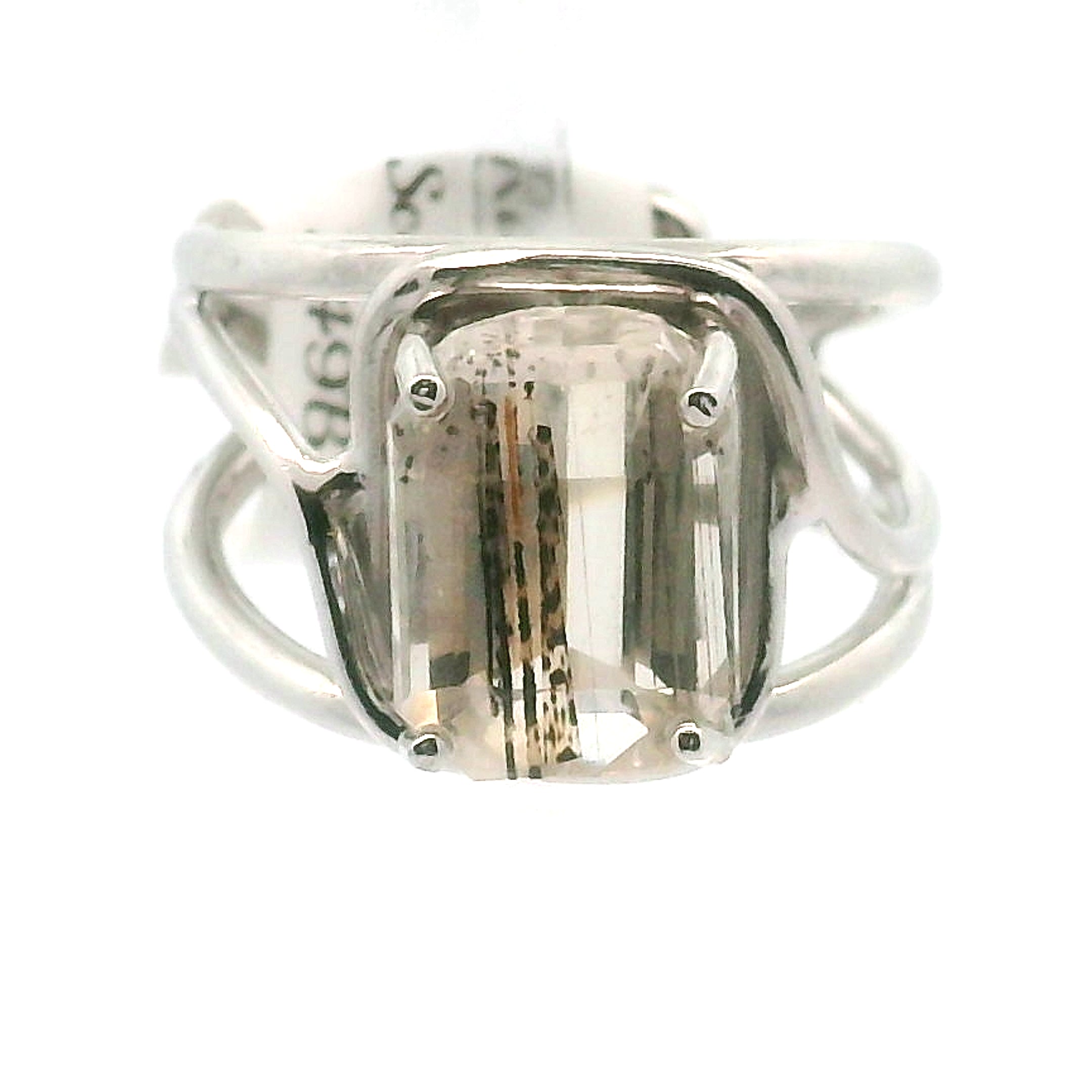 Rainbow Scapolite Midi Cuff Ring .925 Silver for Enhancing Communication with Guides, Insight & Memory