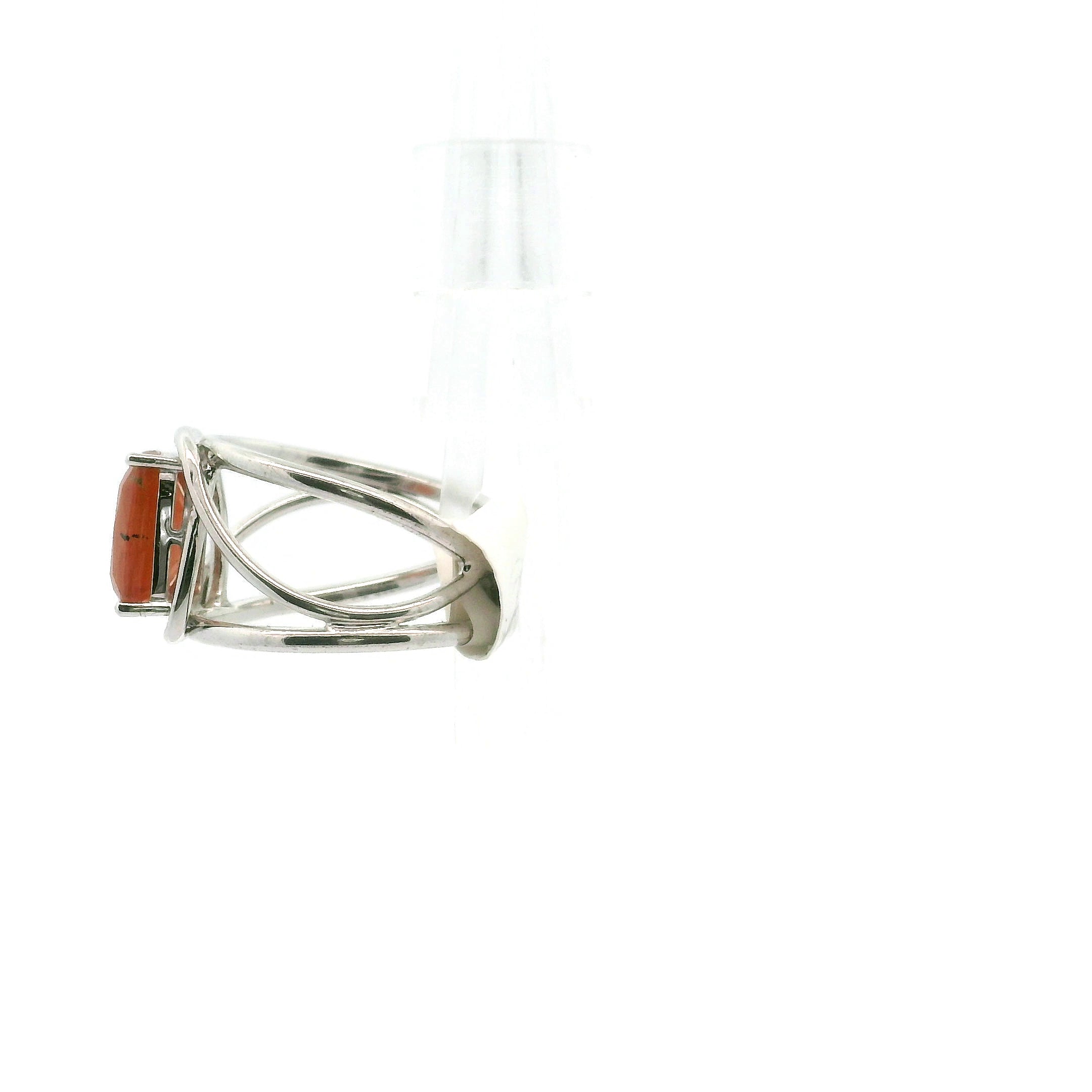 Solar Scapolite Cuff Ring .925 Silver for Enhancing Communication with Guides, Insight & Memory