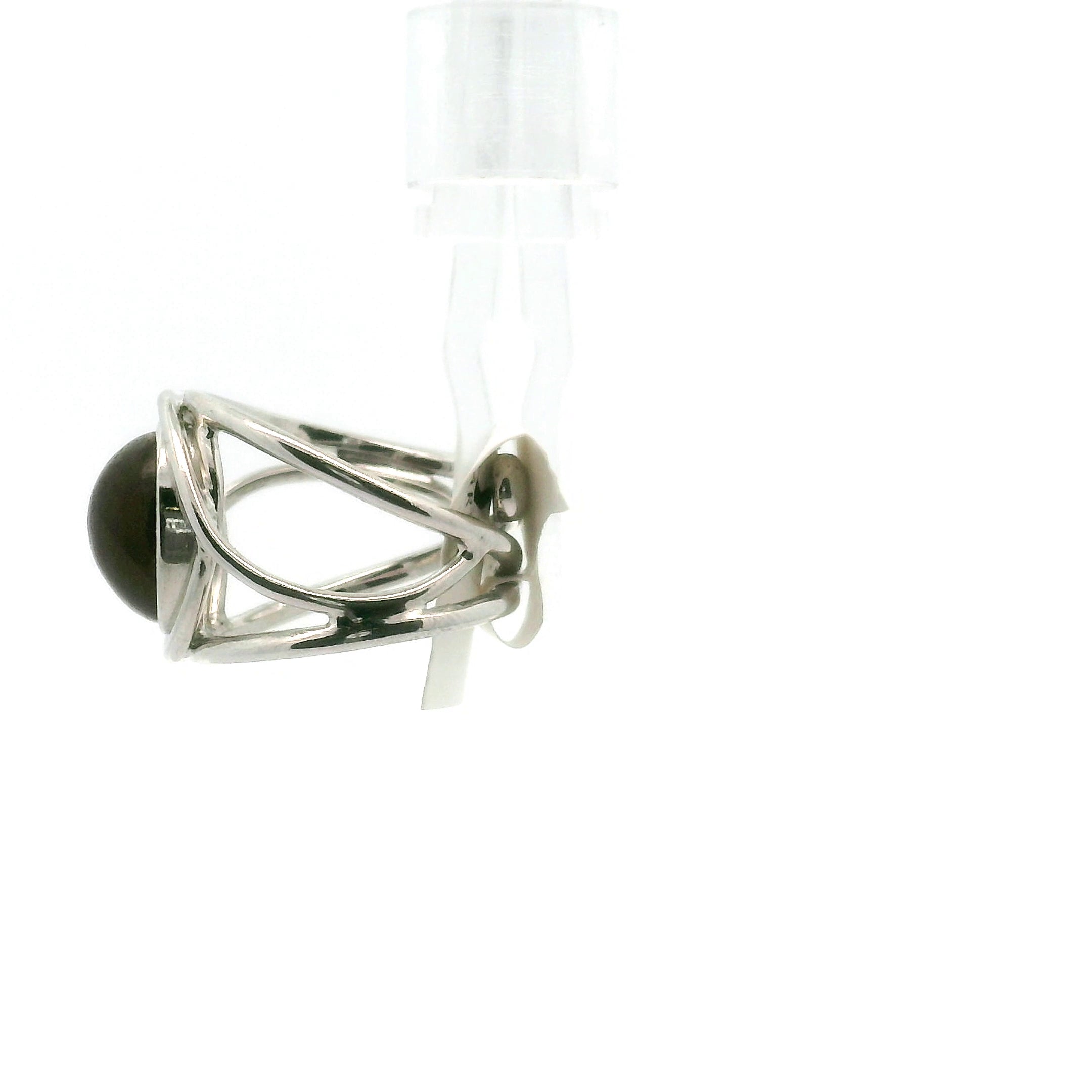 Cat's Eye Scapolite Midi Cuff Ring .925 Silver for Enhancing Communication with Guides, Insight & Memory