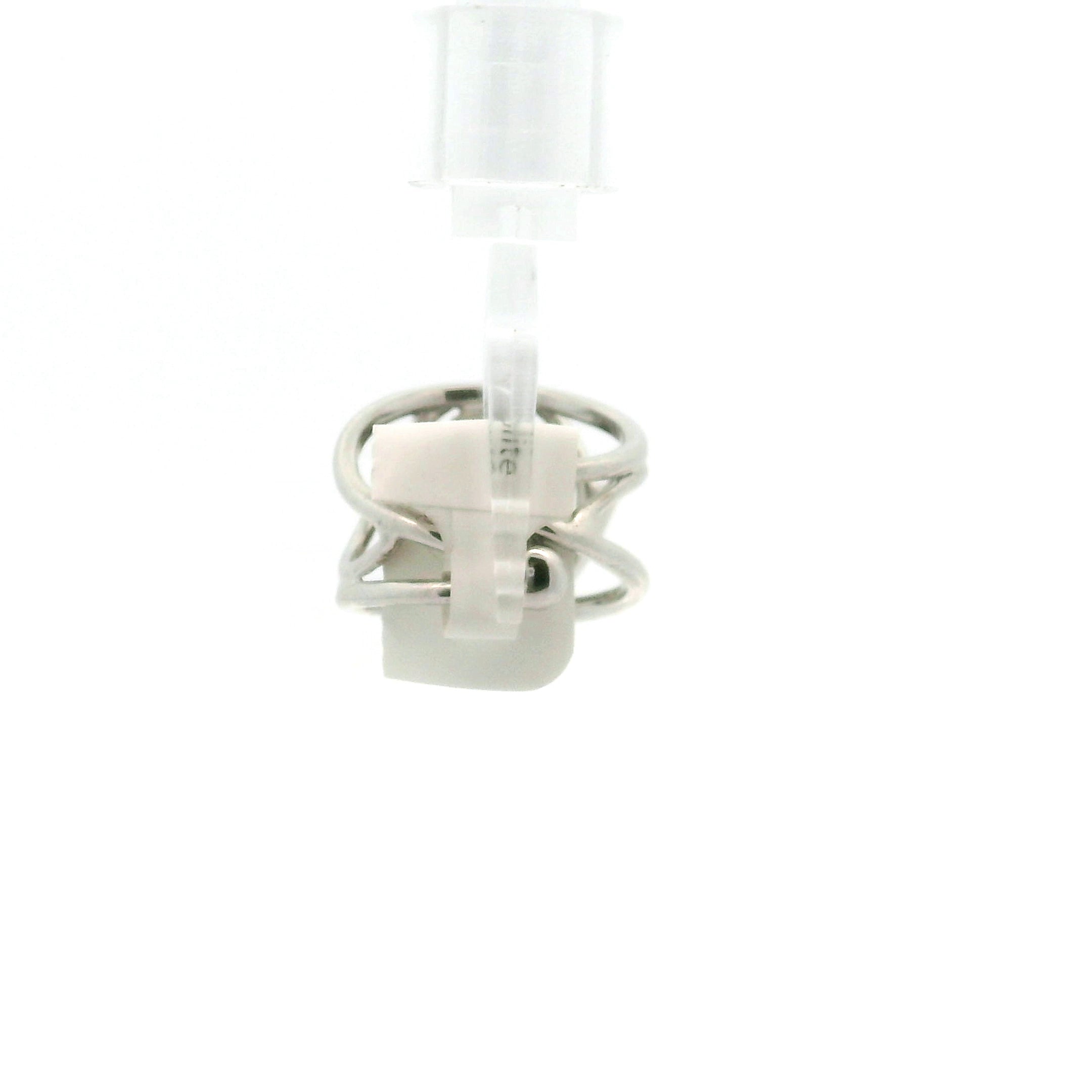 Cat's Eye Scapolite Midi Cuff Ring .925 Silver for Enhancing Communication with Guides, Insight & Memory