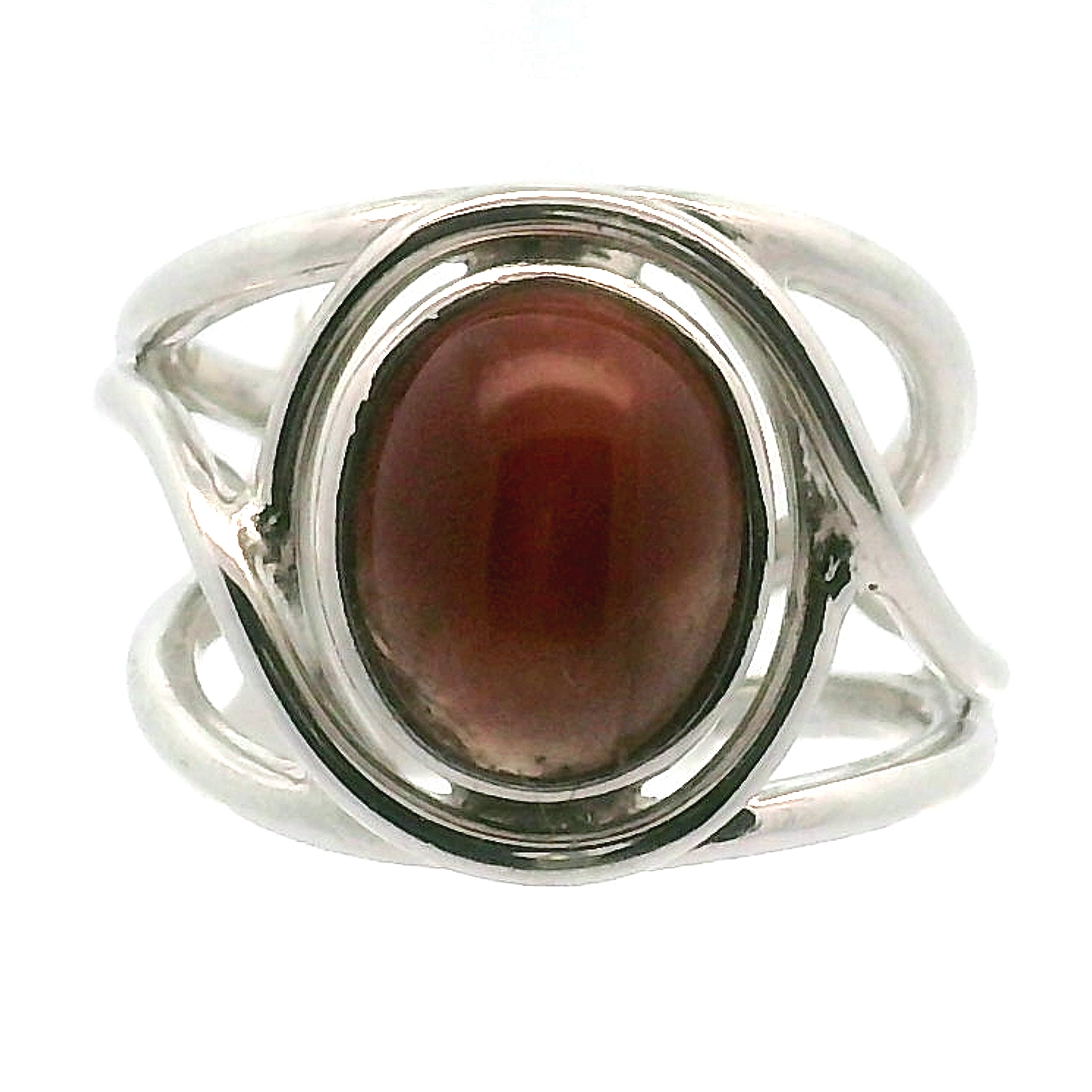 Cat's Eye Scapolite Midi Cuff Ring .925 Silver for Enhancing Communication with Guides, Insight & Memory