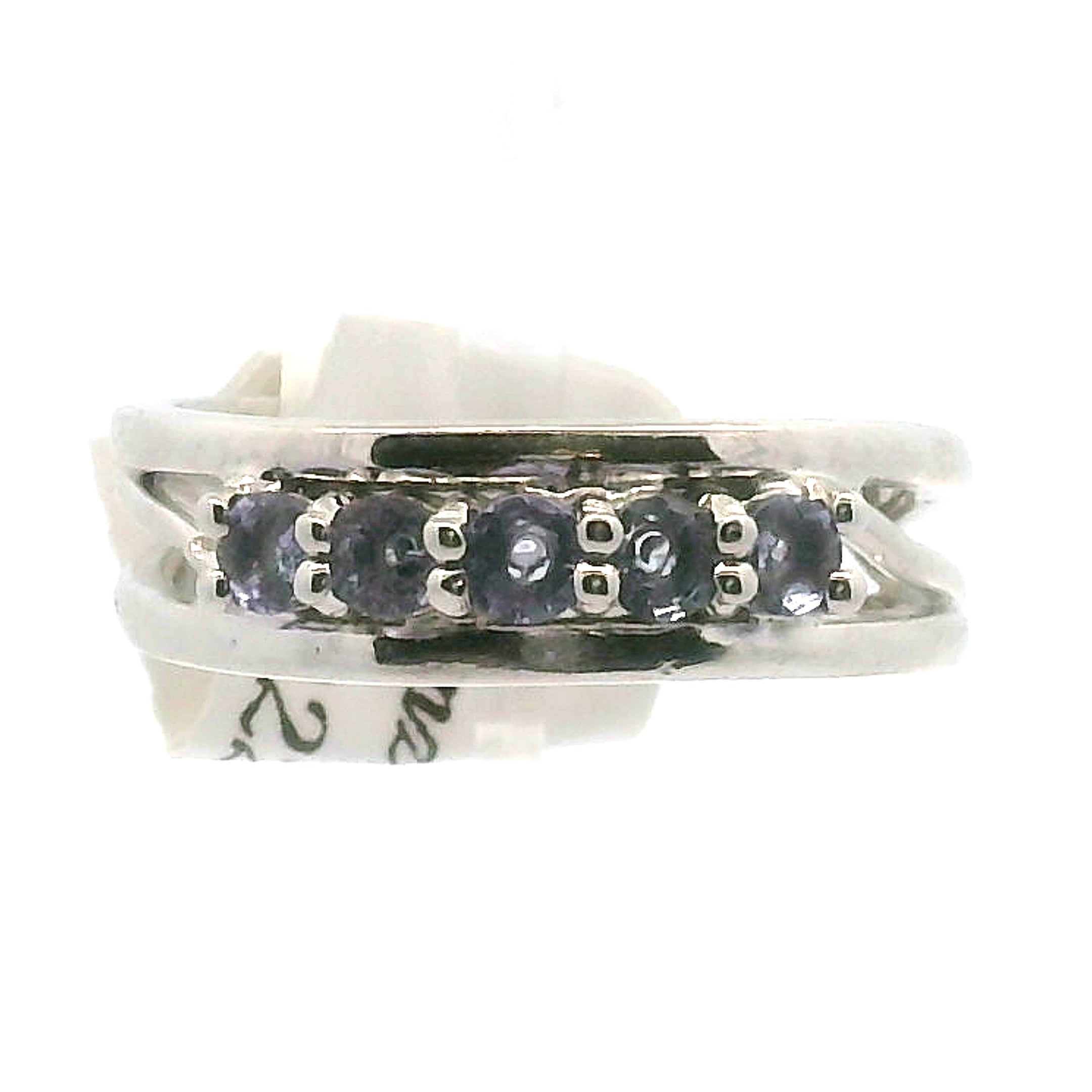 Multi-stone Stacker Cuff Ring .925 Silver for Healing, Intention Setting and Manifesting your Desires