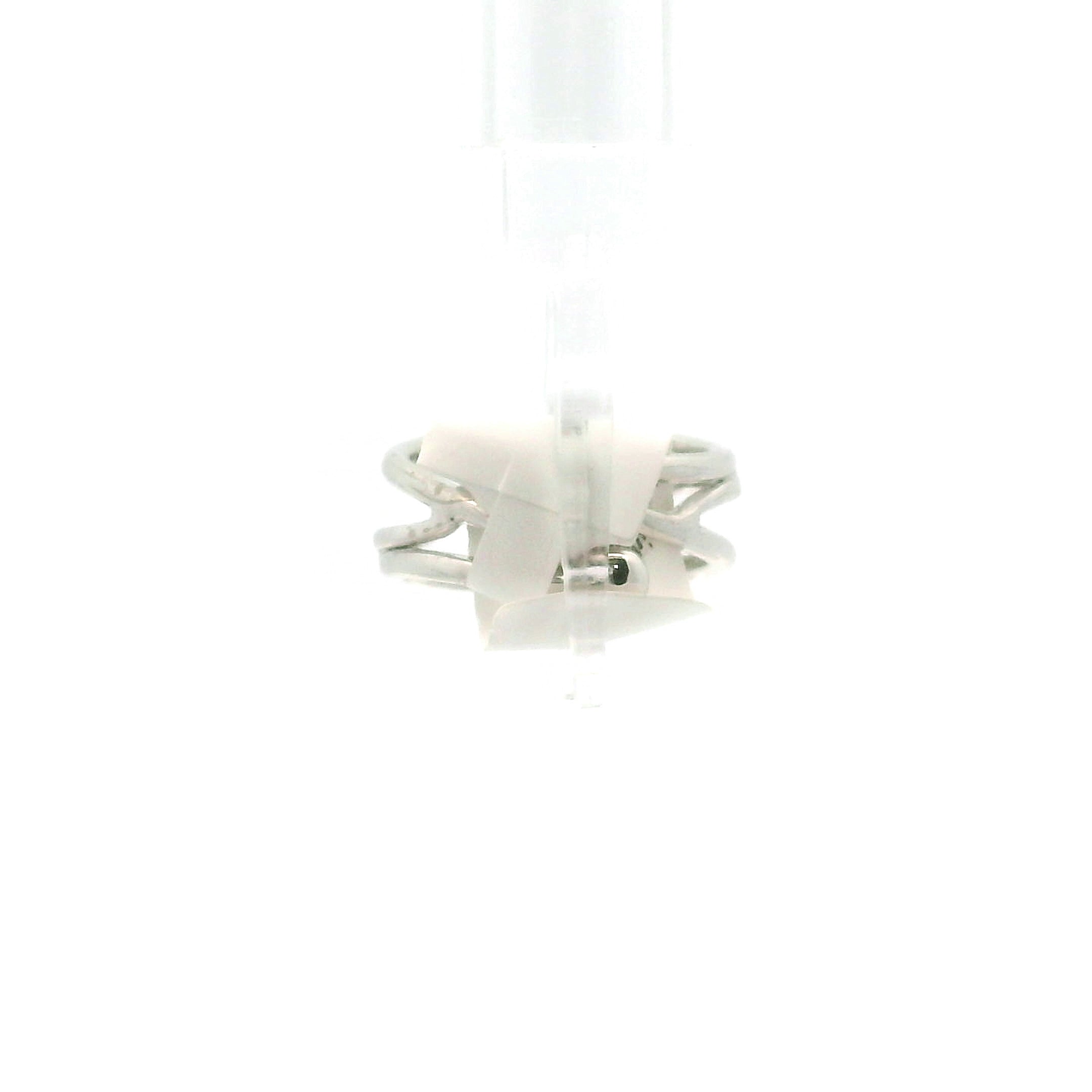Que Sera (LLanite) Faceted Midi Cuff Ring .925 Silver for Inner Wisdom and Catalyzing Change