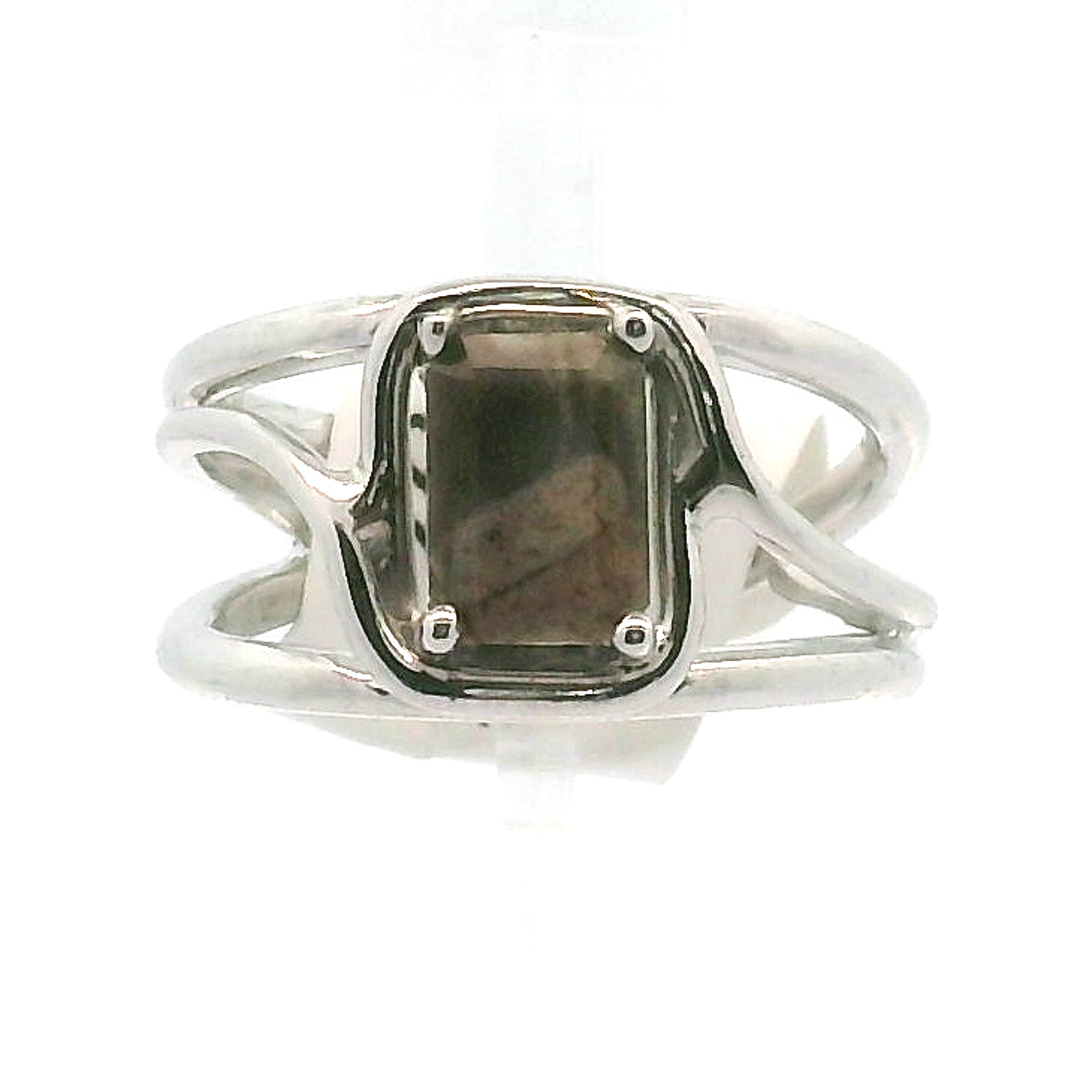 Que Sera (LLanite) Faceted Midi Cuff Ring .925 Silver for Inner Wisdom and Catalyzing Change