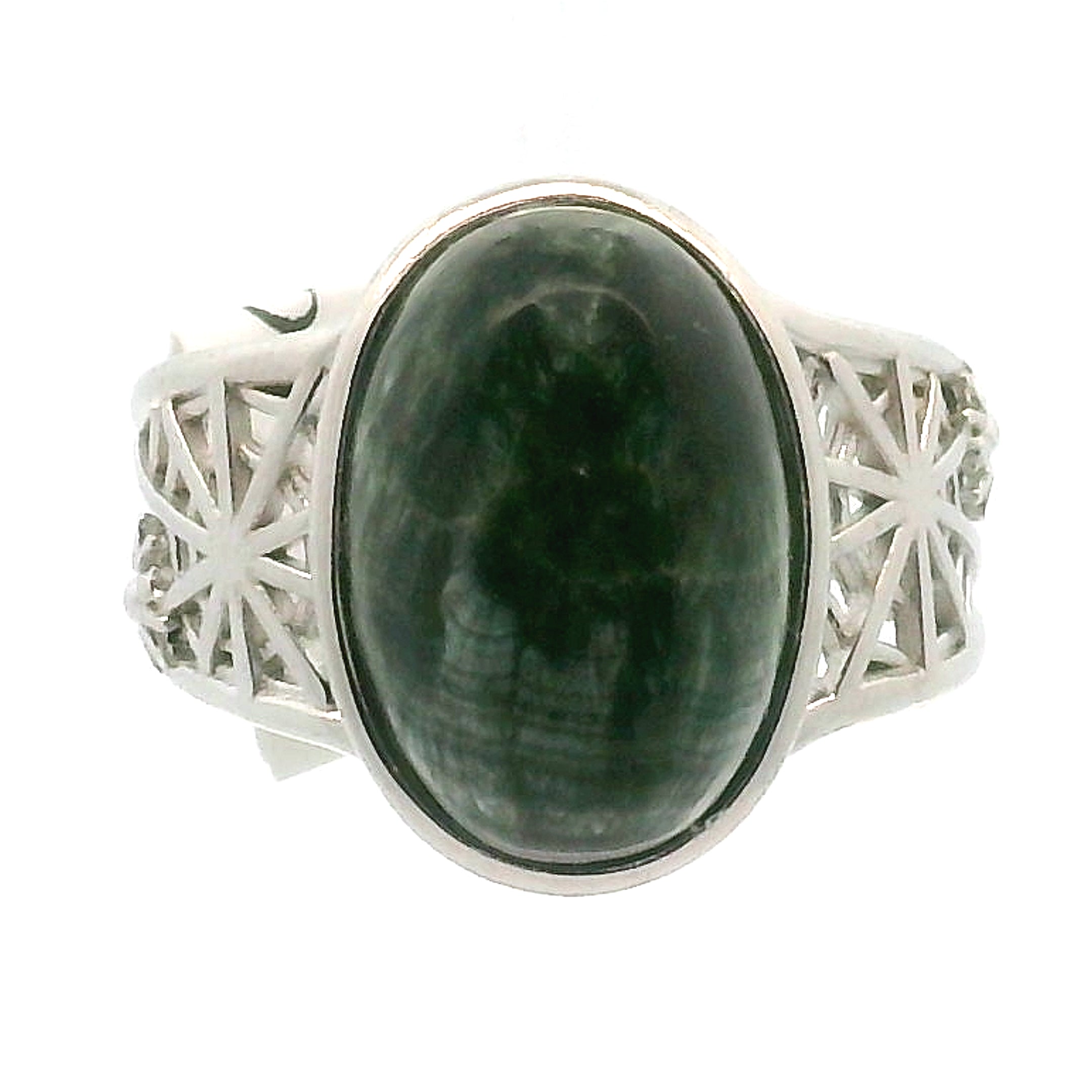 Spiderweb Cuff Ring .925 Silver for Weaving a Web