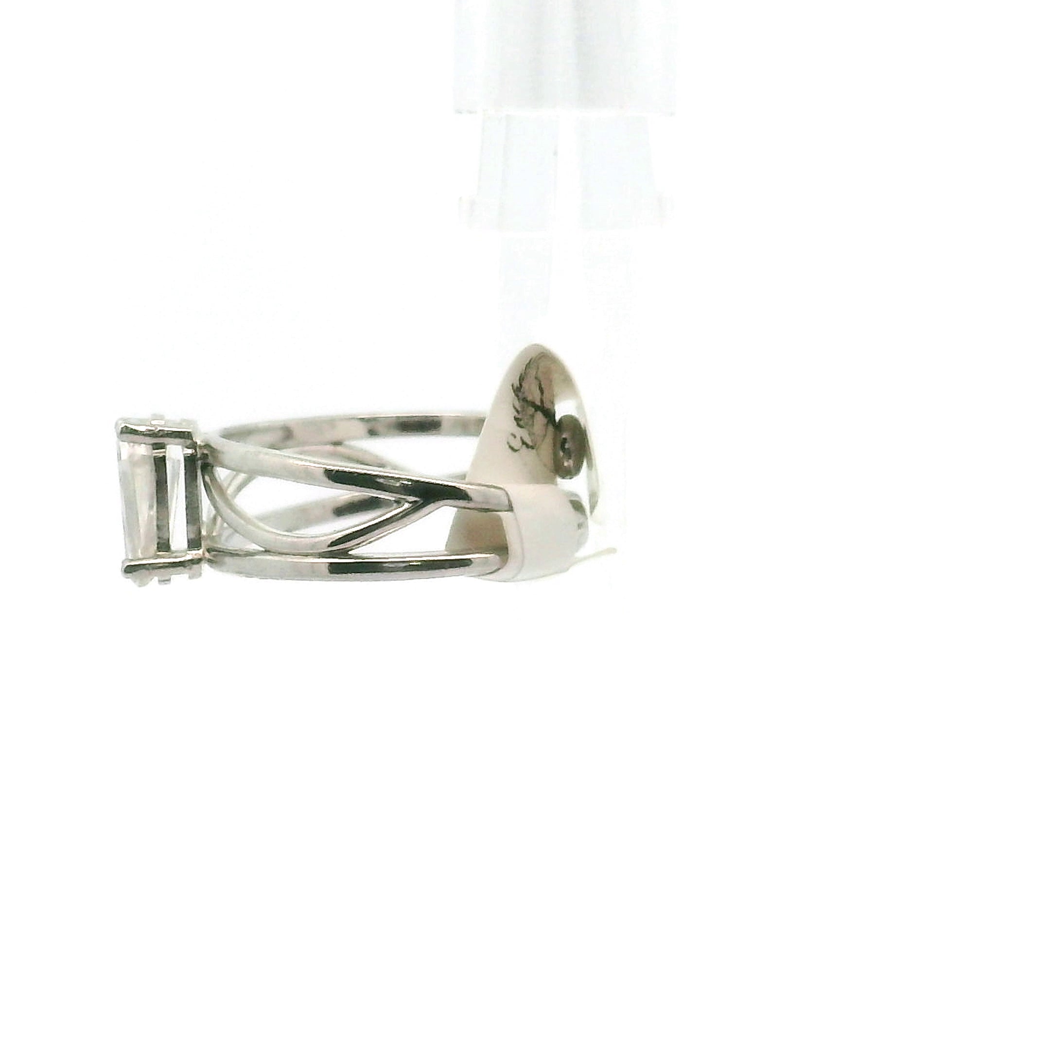 Mini Moissanite Coffin Midi Finger Cuff Adjustable Ring .925 Silver for Enlightenment, Inner Peace & Spiritual Transformation
