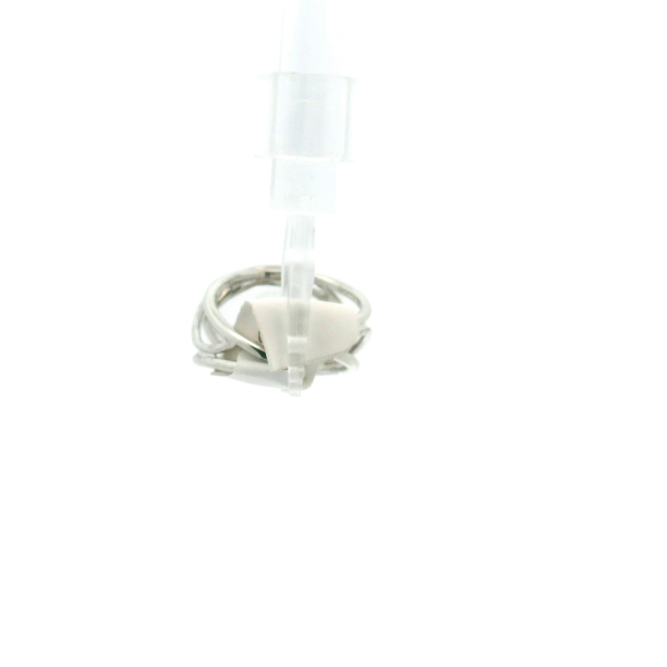 Evil Eye Finger Cuff Adjustable Ring .925 Silver for Spiritual Protection