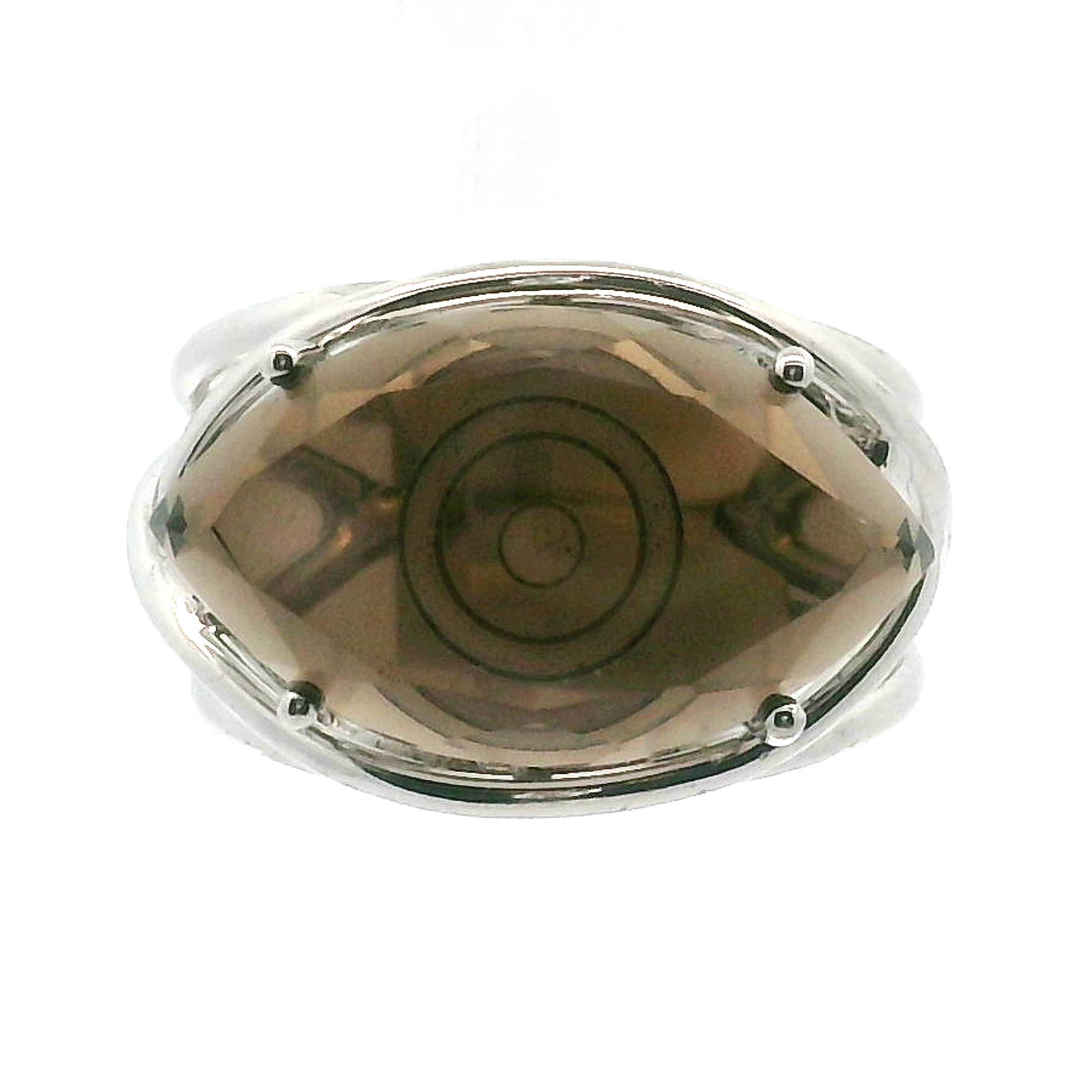 Evil Eye Finger Cuff Adjustable Ring .925 Silver for Spiritual Protection