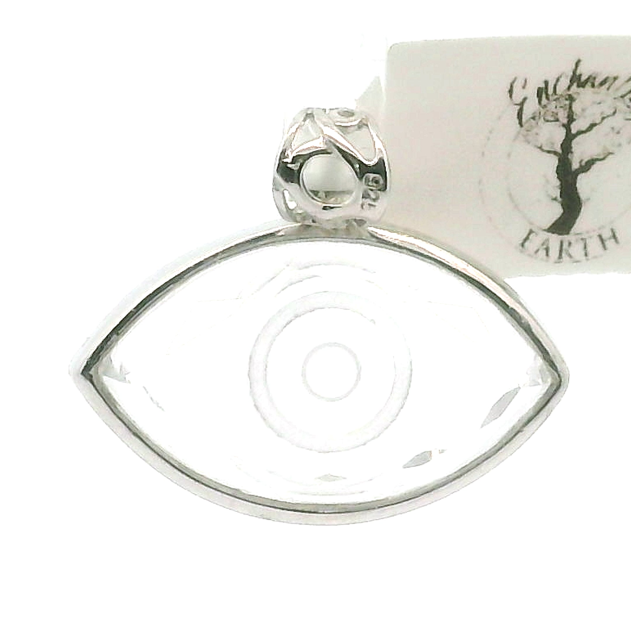 Evil Eye Finger Pendant .925 Silver for Spiritual Protection