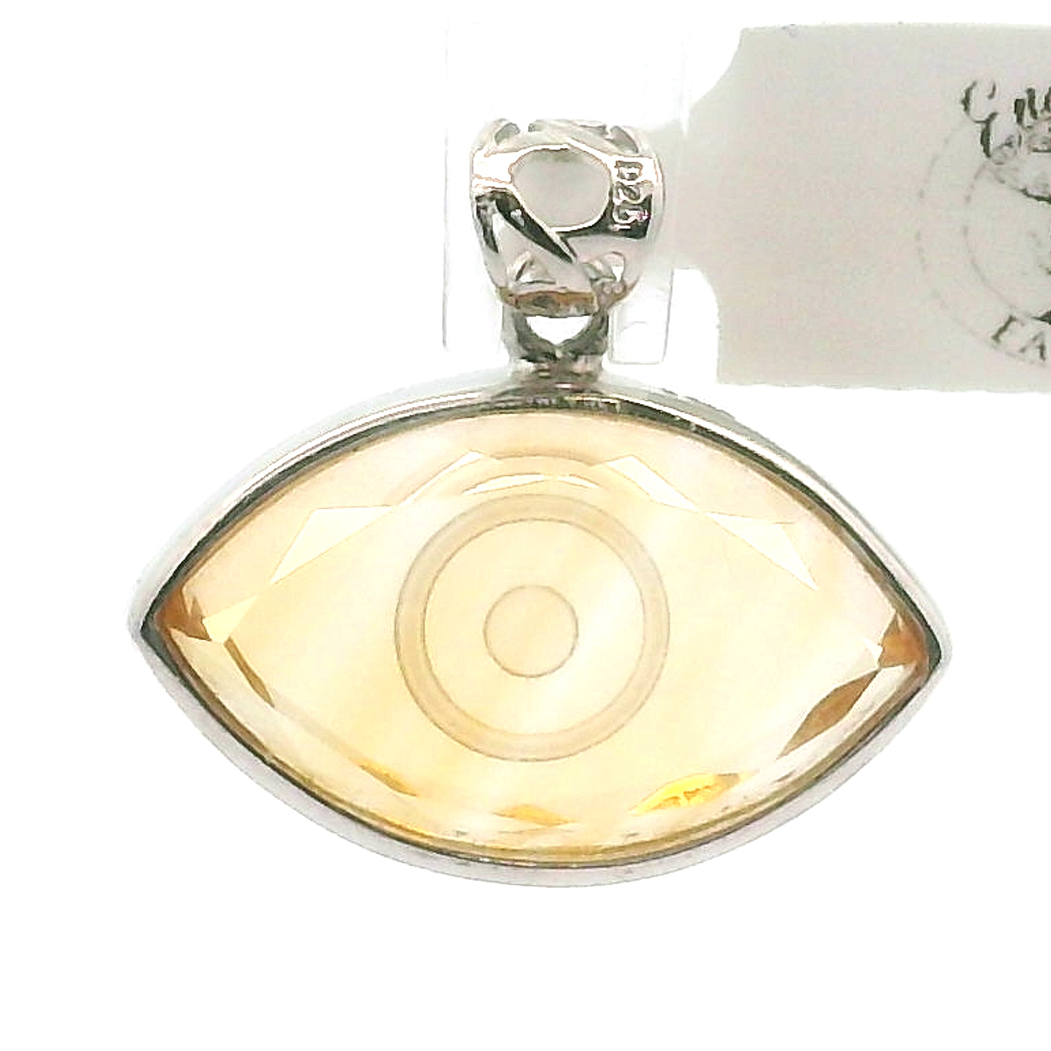 Evil Eye Finger Pendant .925 Silver for Spiritual Protection