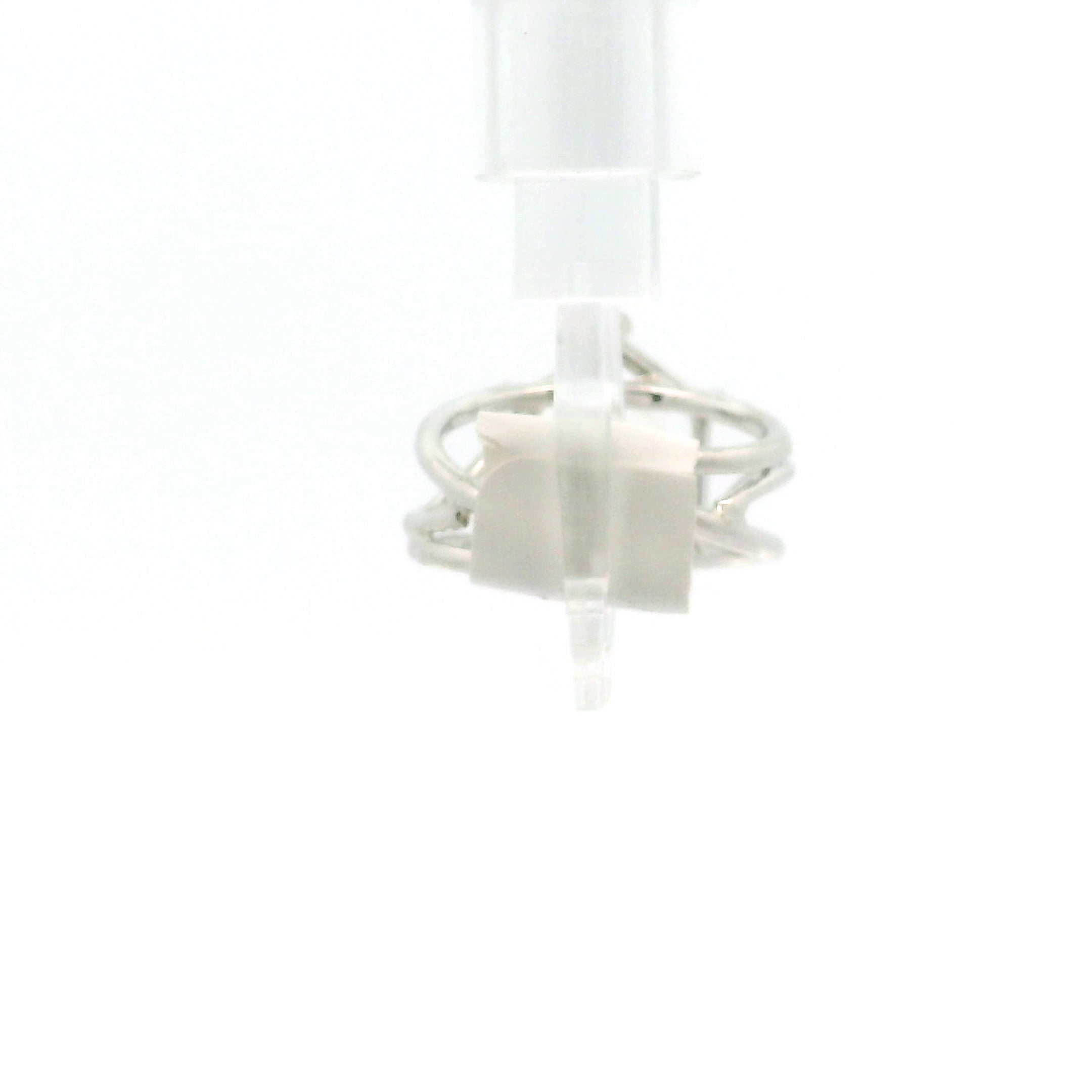 Skull Hexagon Finger Cuff Adjustable Ring .925 Silver for Spiritual Protection