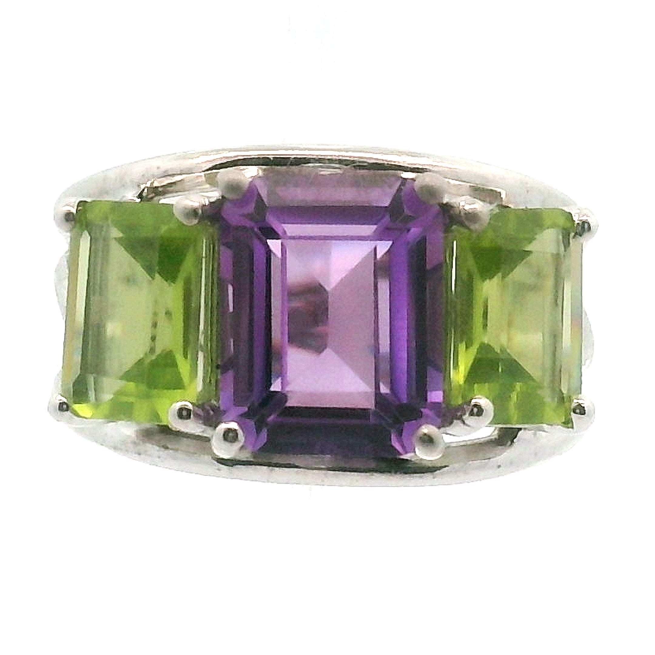 Triple Stone Crown Ring .925 Silver for Embracing your Power