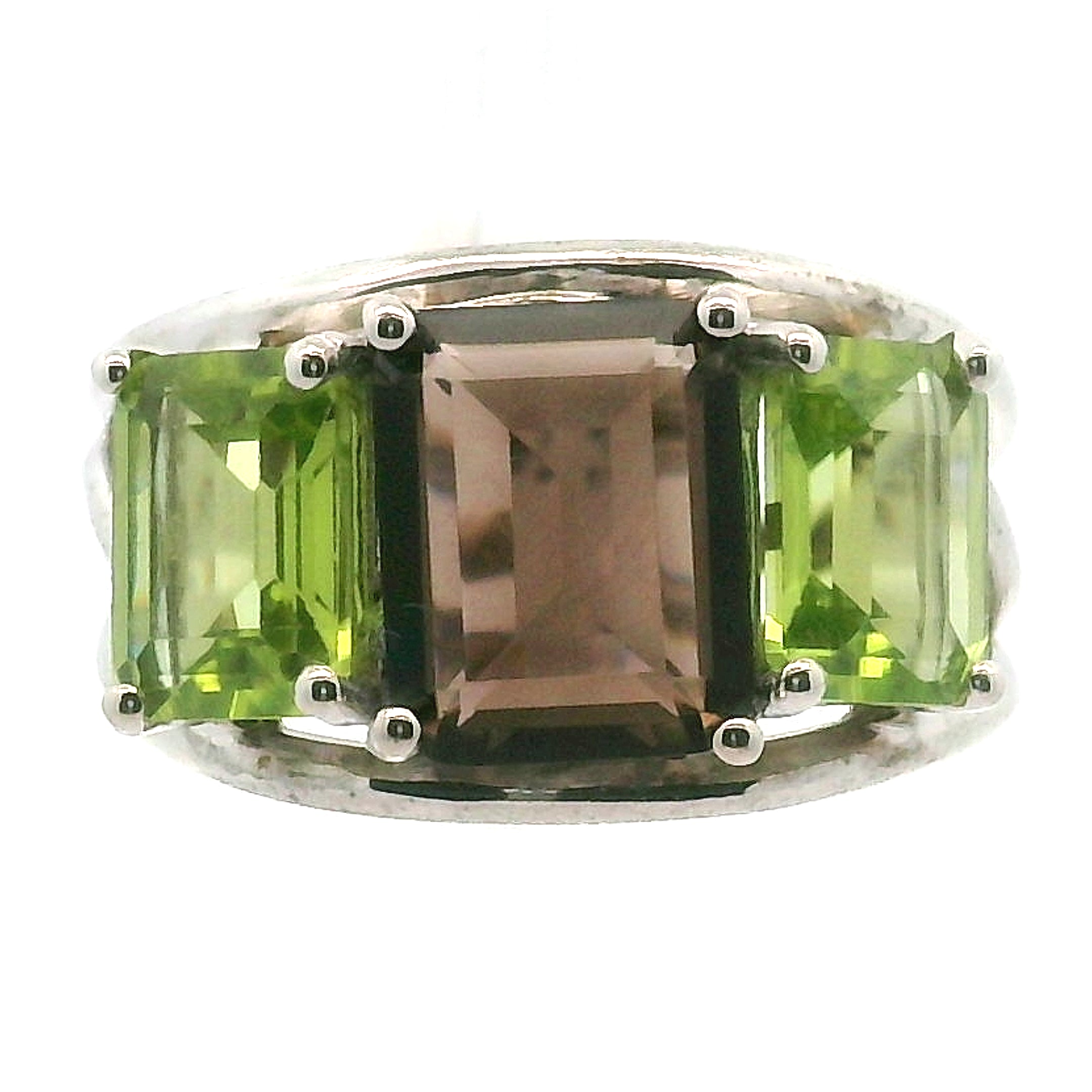 Triple Stone Crown Ring .925 Silver for Embracing your Power