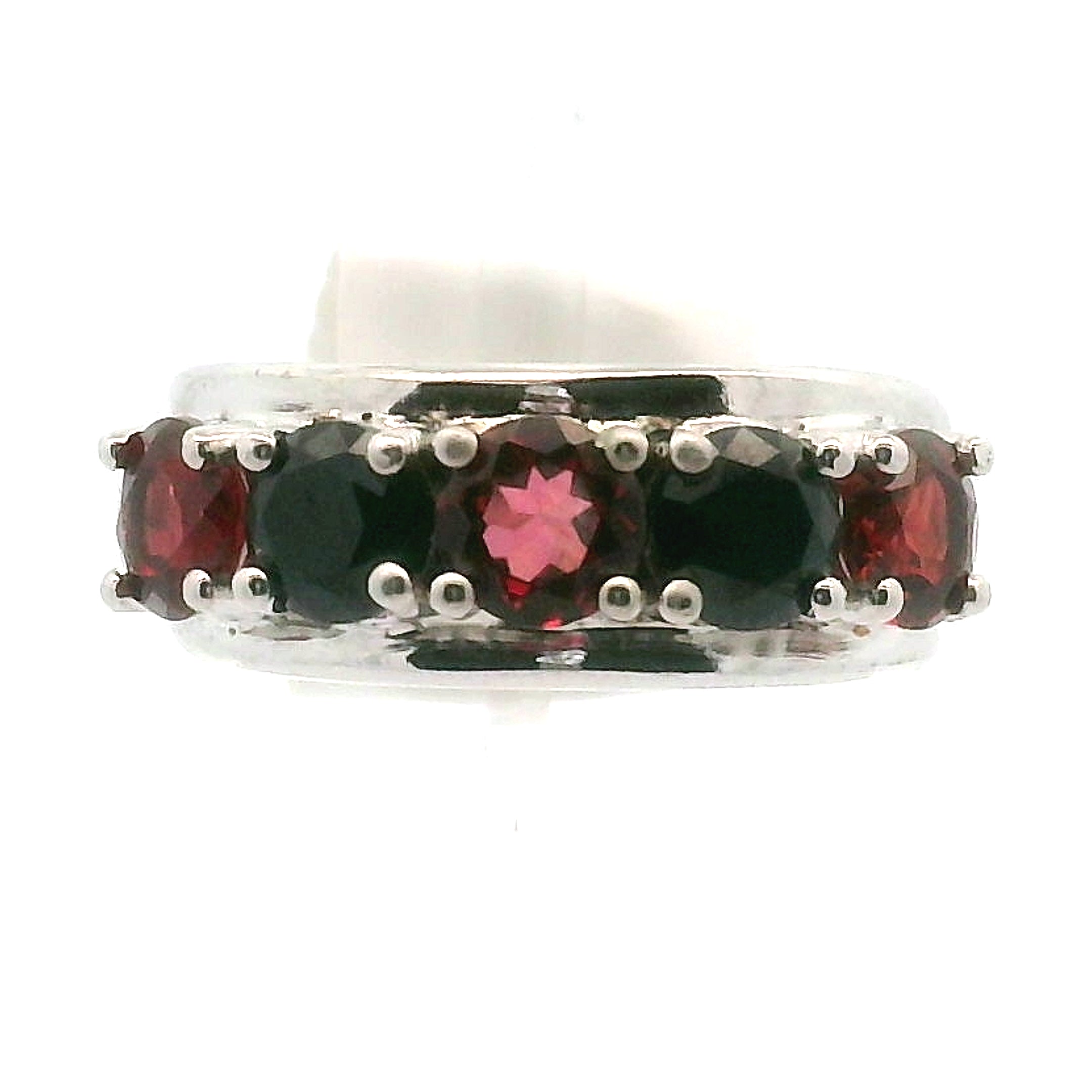Multi-stone Stacker Cuff Ring .925 Silver for Healing, Intention Setting and Manifesting your Desires