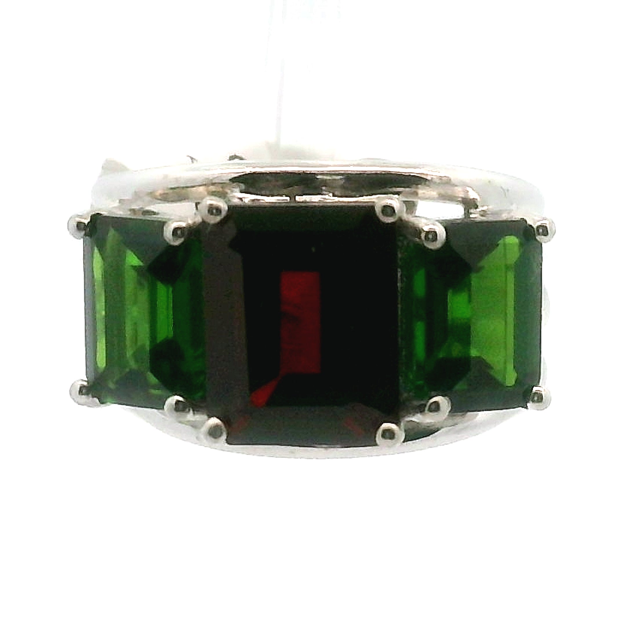 Triple Stone Crown Ring .925 Silver for Embracing your Power