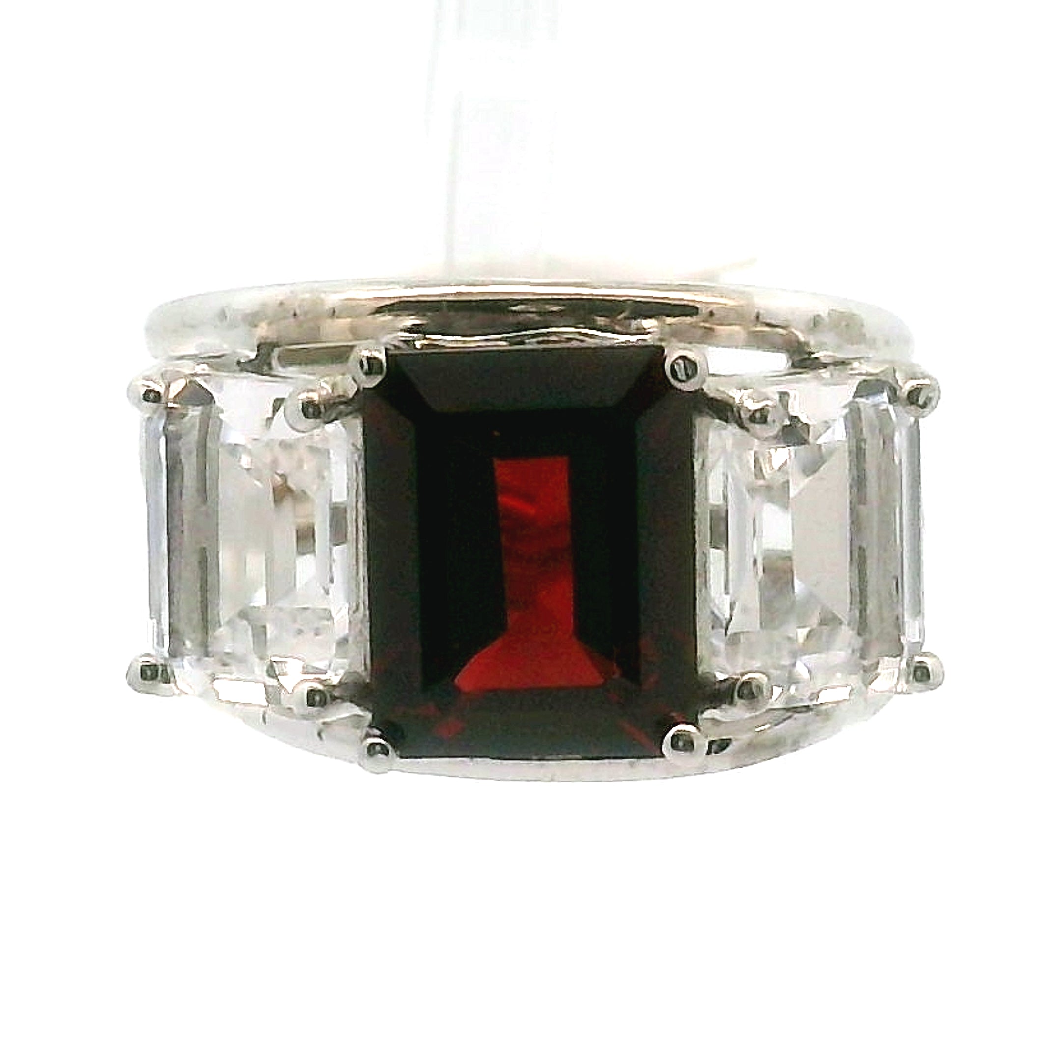 Triple Stone Crown Ring .925 Silver for Embracing your Power