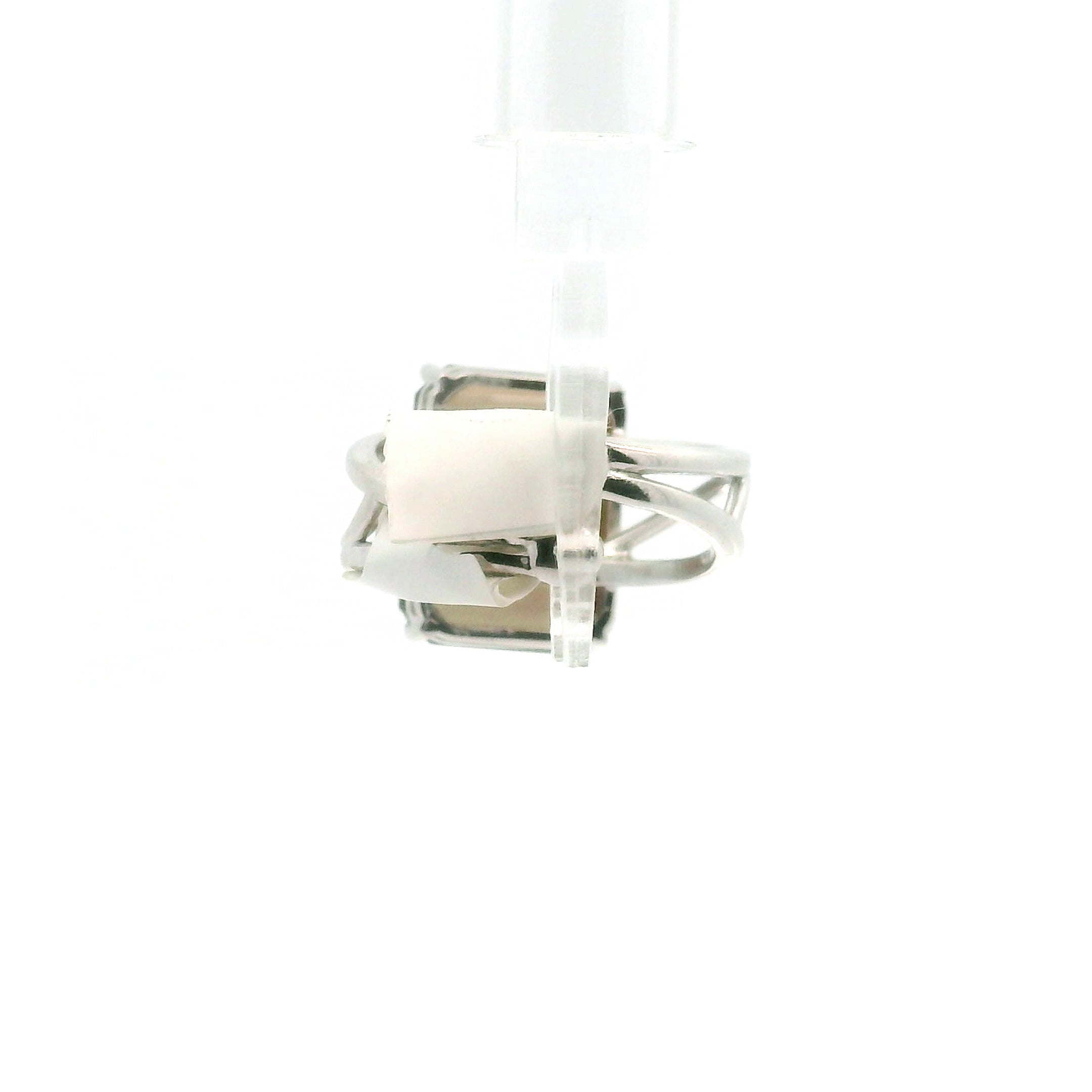 Raven Finger Cuff Adjustable Ring .925 Silver for Communication with Spirit