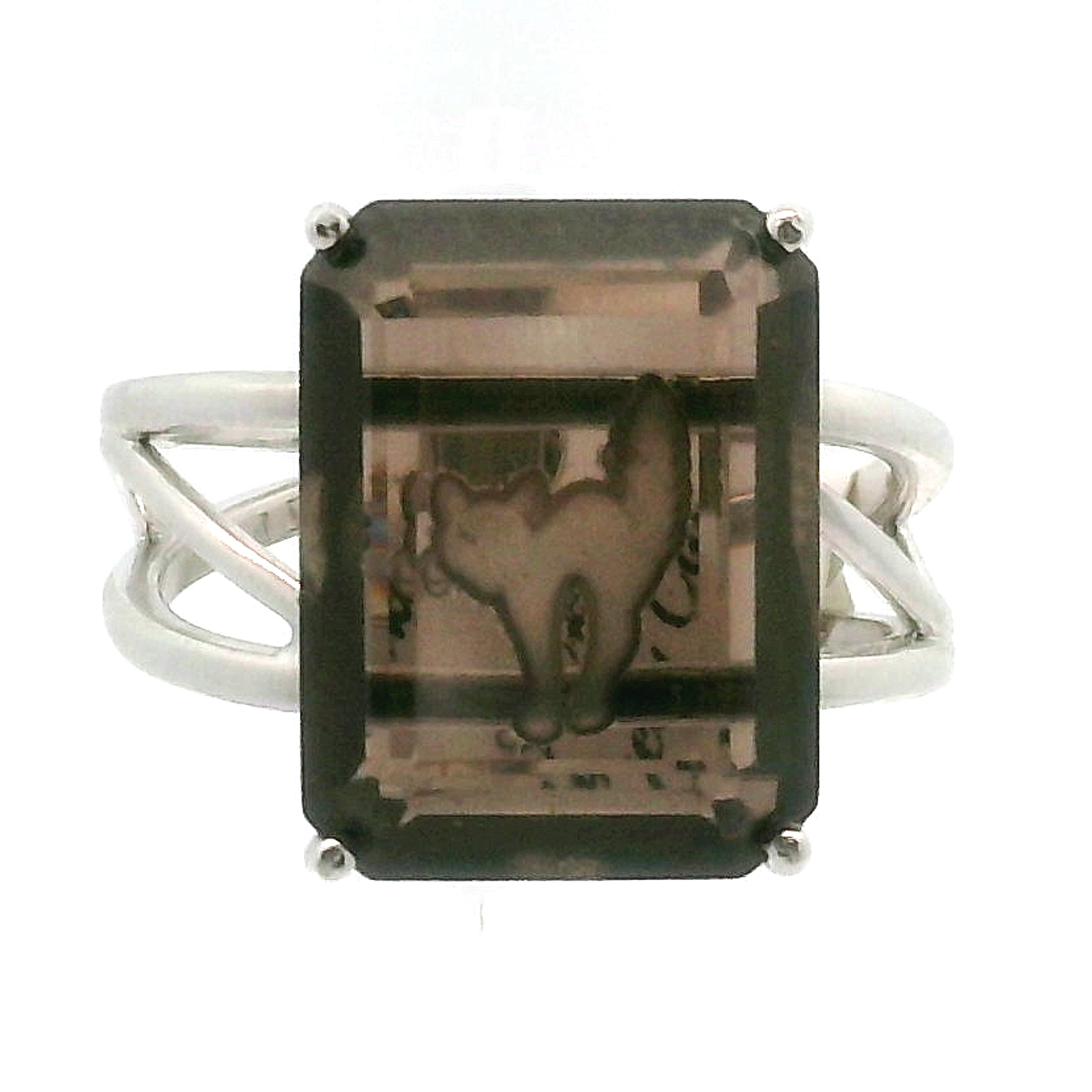 Scaredy Cat Finger Cuff Adjustable Ring .925 Silver for Connecting with Spirit