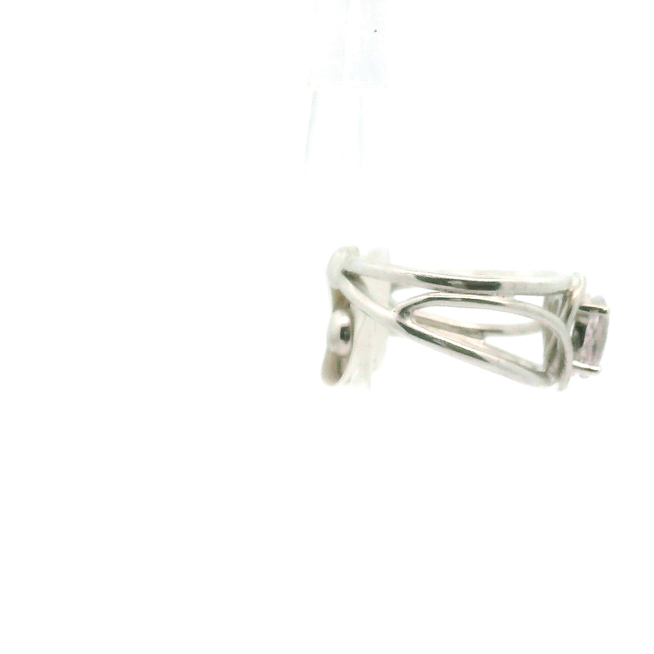 Magical Tourmaline Midi Cuff Ring .925 Silver for Positive Energy