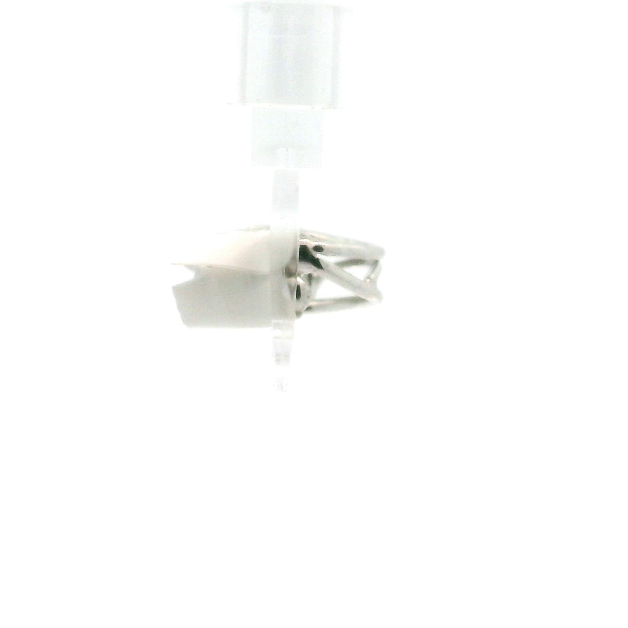 Cotton Candy Tourmaline Cuff Ring .925 Silver for Spiritual Cleansing and Rejuvenation