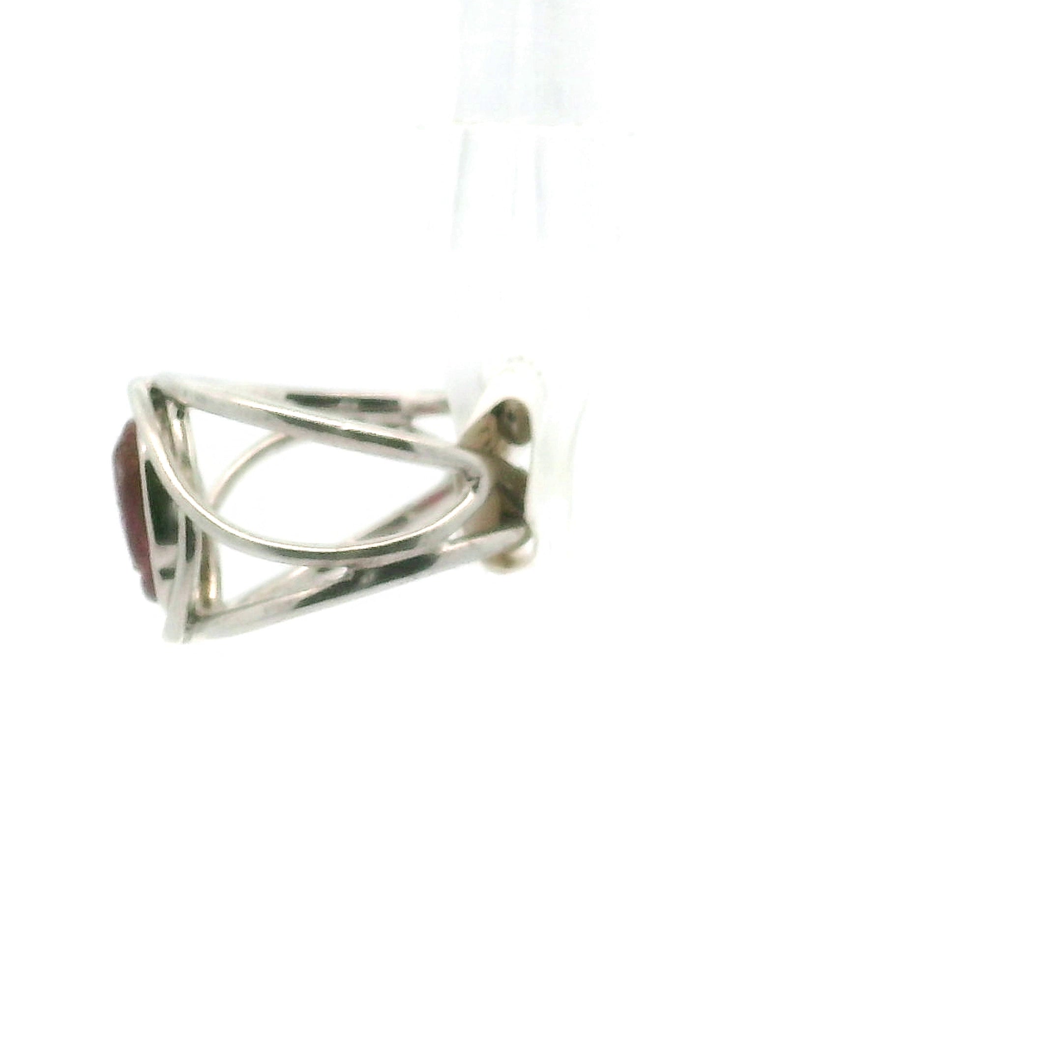 Tourmaline Buddha Cuff Ring Adjustable Ring .925 Silver for Awareness, Communication and Meditation