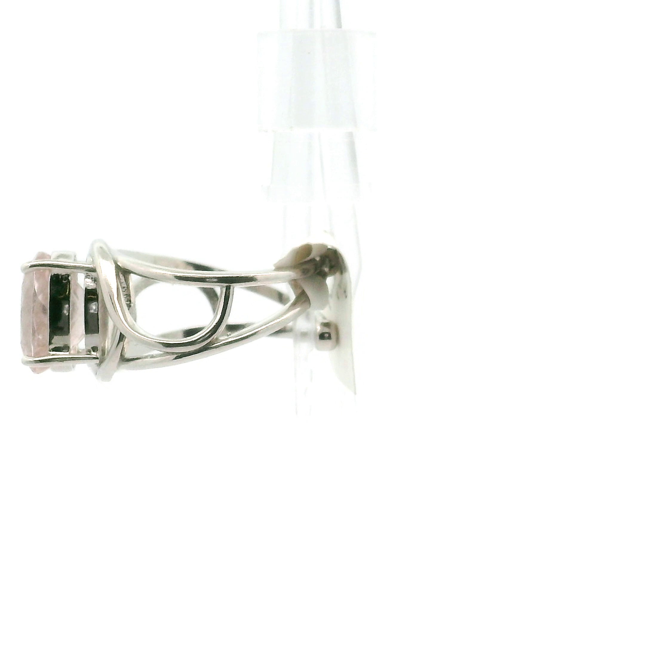 Pink Apatite Cuff Ring .925 Silver for Connection with Angels, Ancestors and Spirit Guides