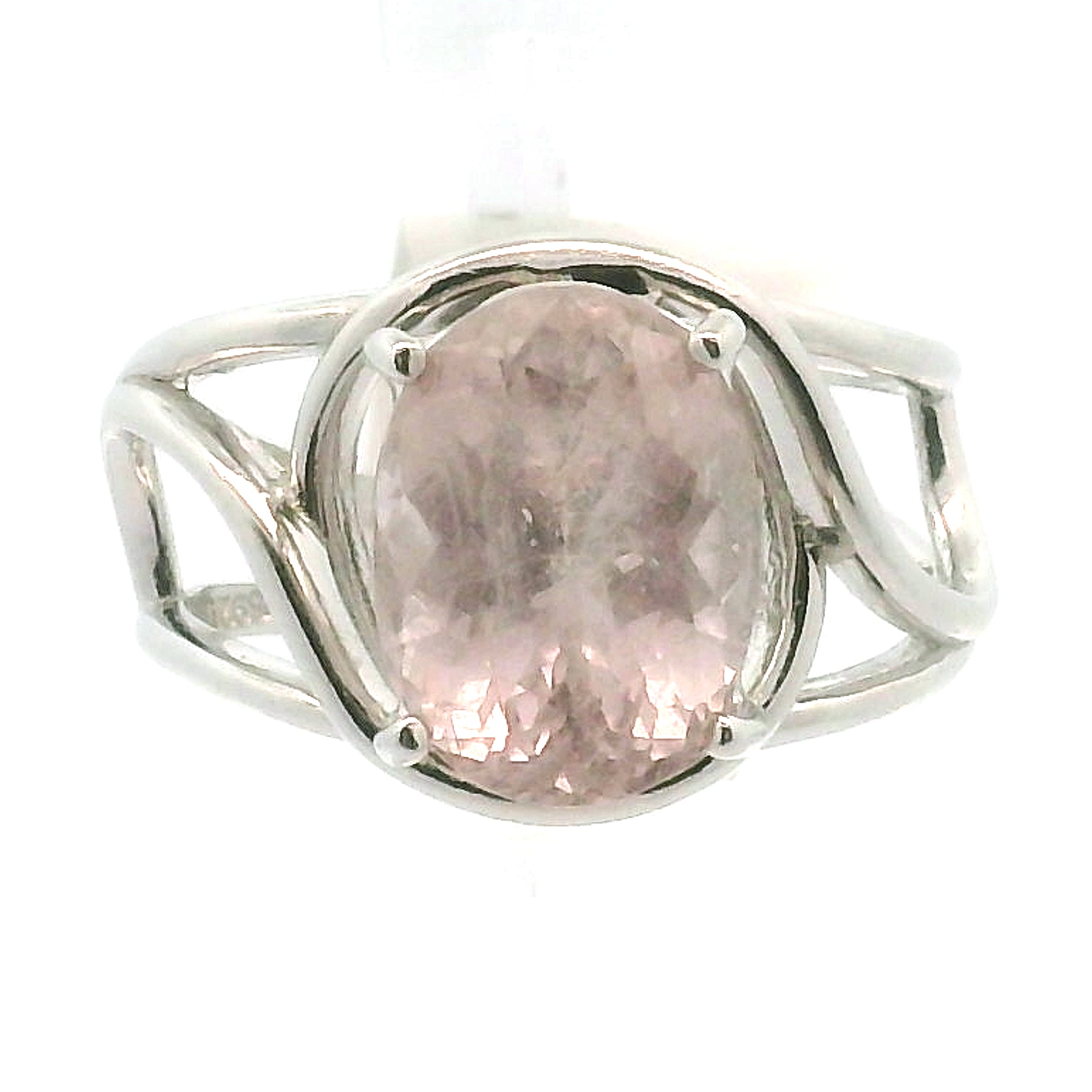 Purple Apatite Cuff Ring .925 Silver for Connection with Angels, Ancestors and Spirit Guides