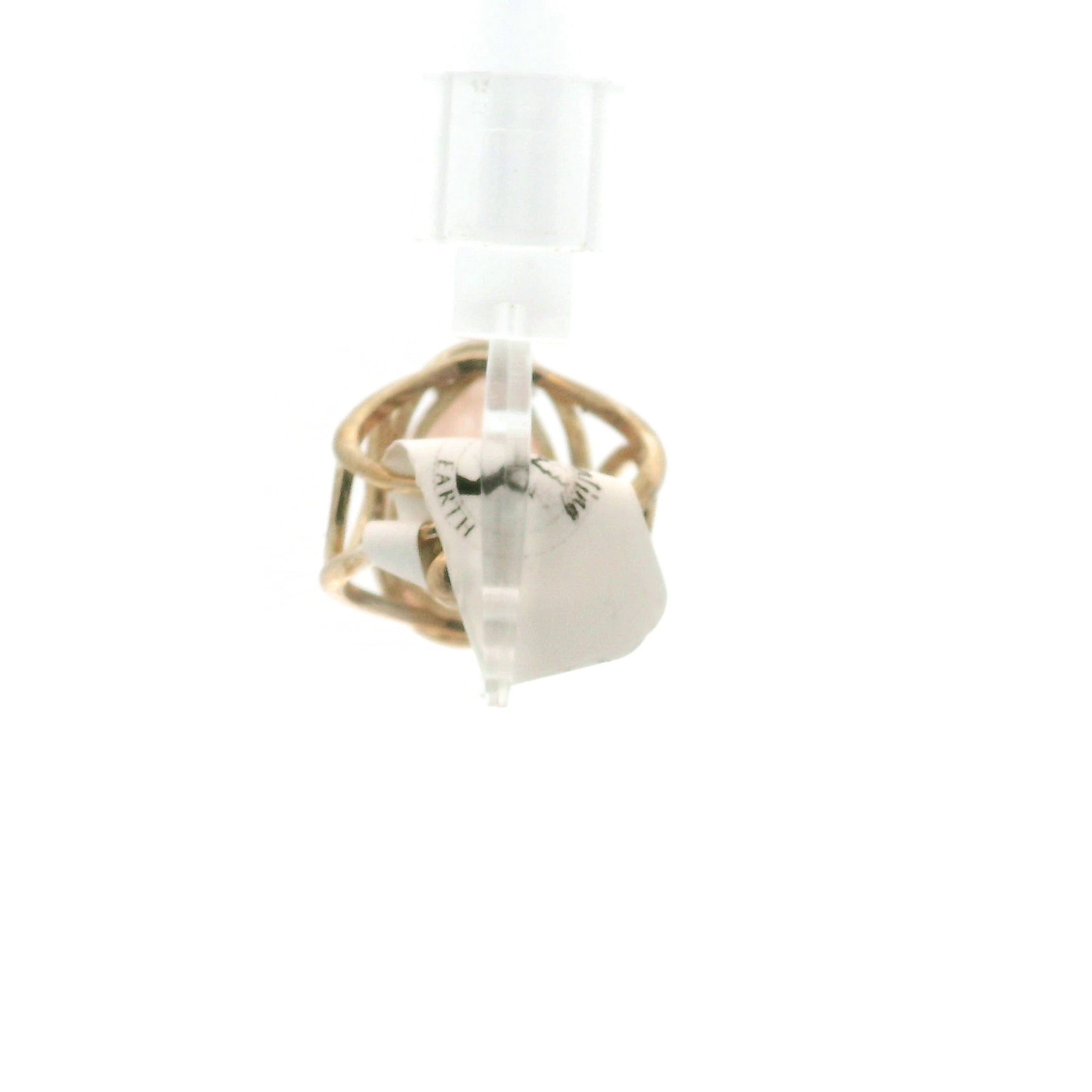 Morganite Cab Cuff Ring .925 Silver for Abundance of Joy and Love