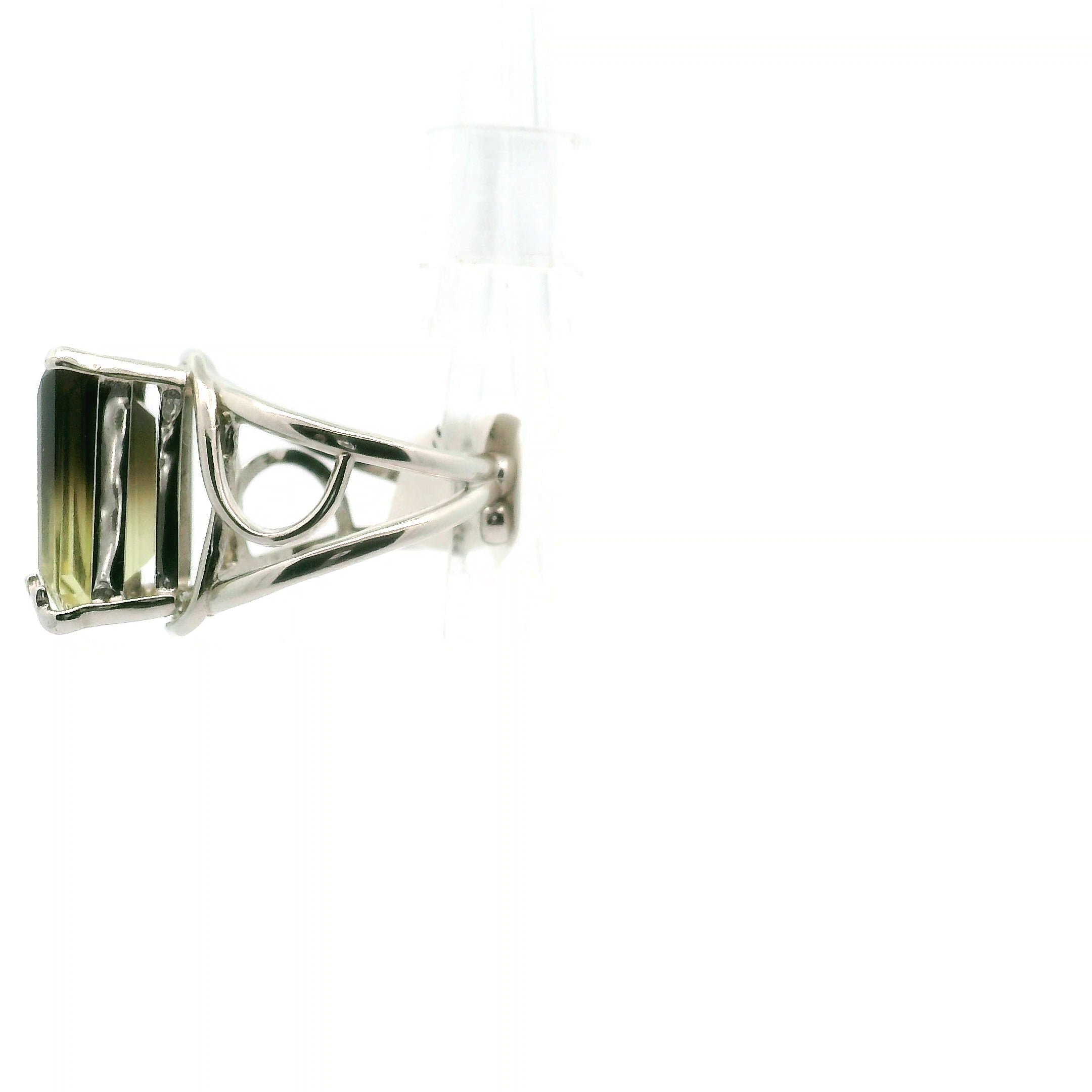 Smokey Citrine Cuff Ring .925 Silver for Attracting Prosperity, Manifesting Abundance and Safeguarding your Wealth
