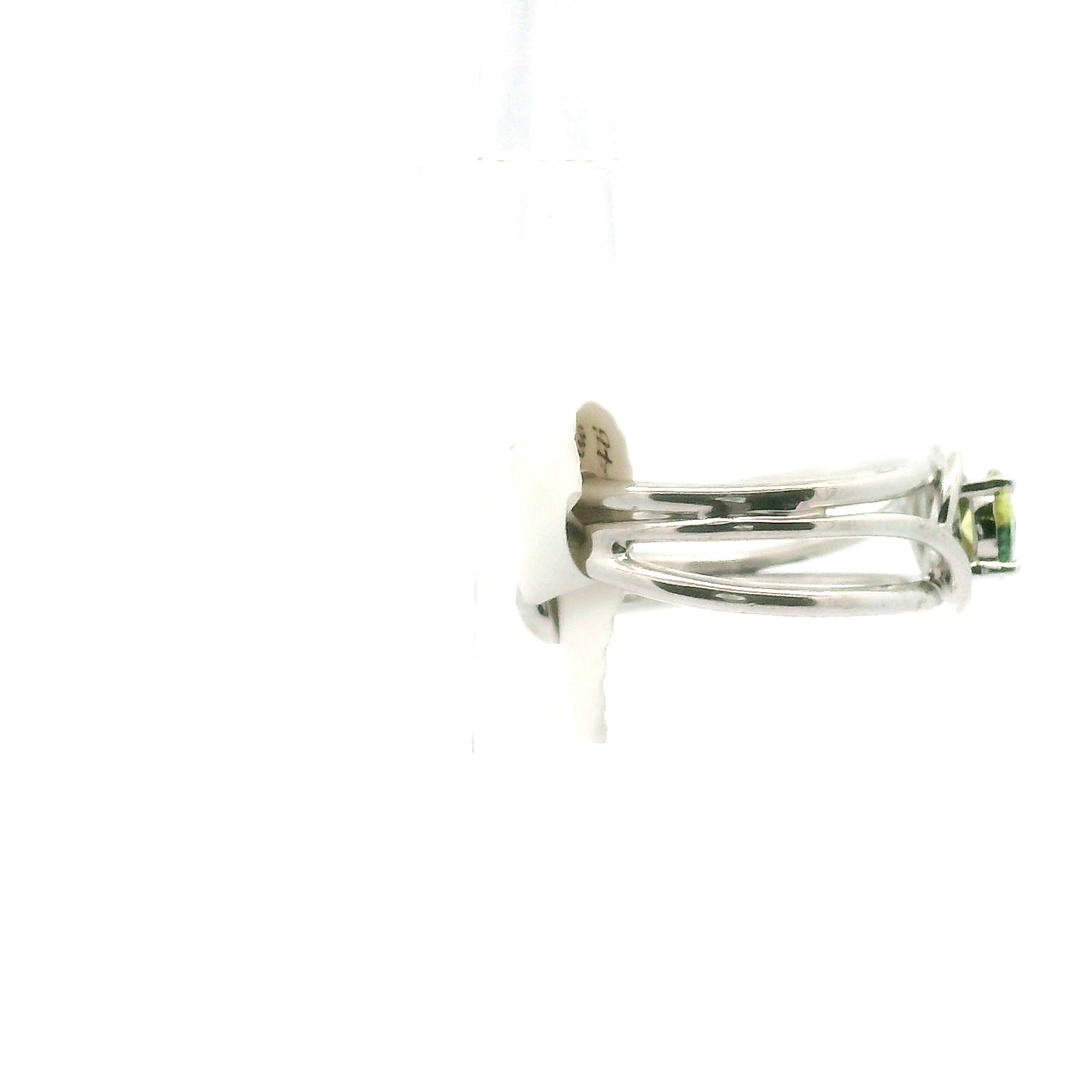 Yellow & Blue Nigeria Sapphire Midi Cuff Ring .925 Sterling Silver for Dream-work and Self-Discipline