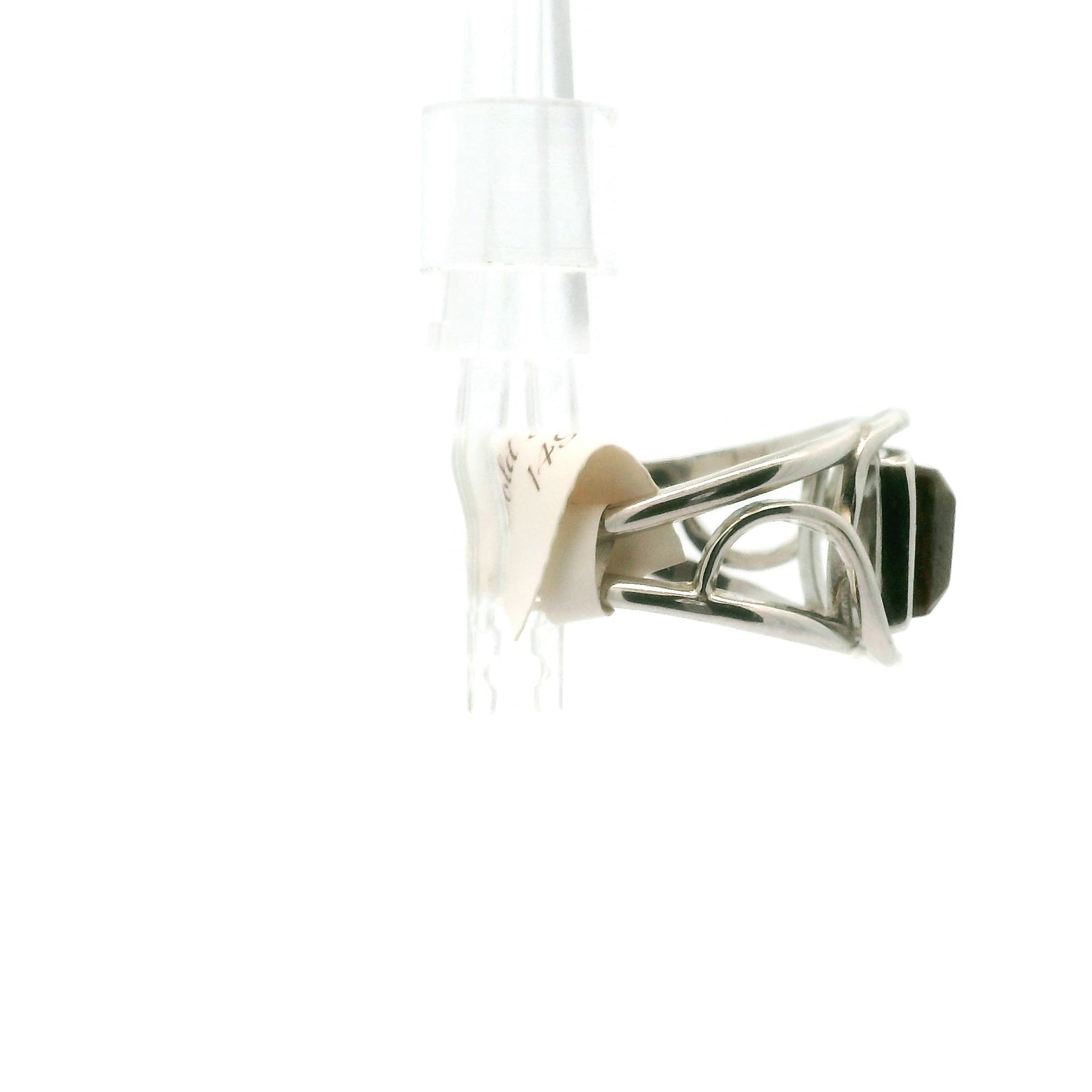 Gold Sapphire Midi Cuff Ring .925 Sterling Silver for Dream-work and Self-Discipline