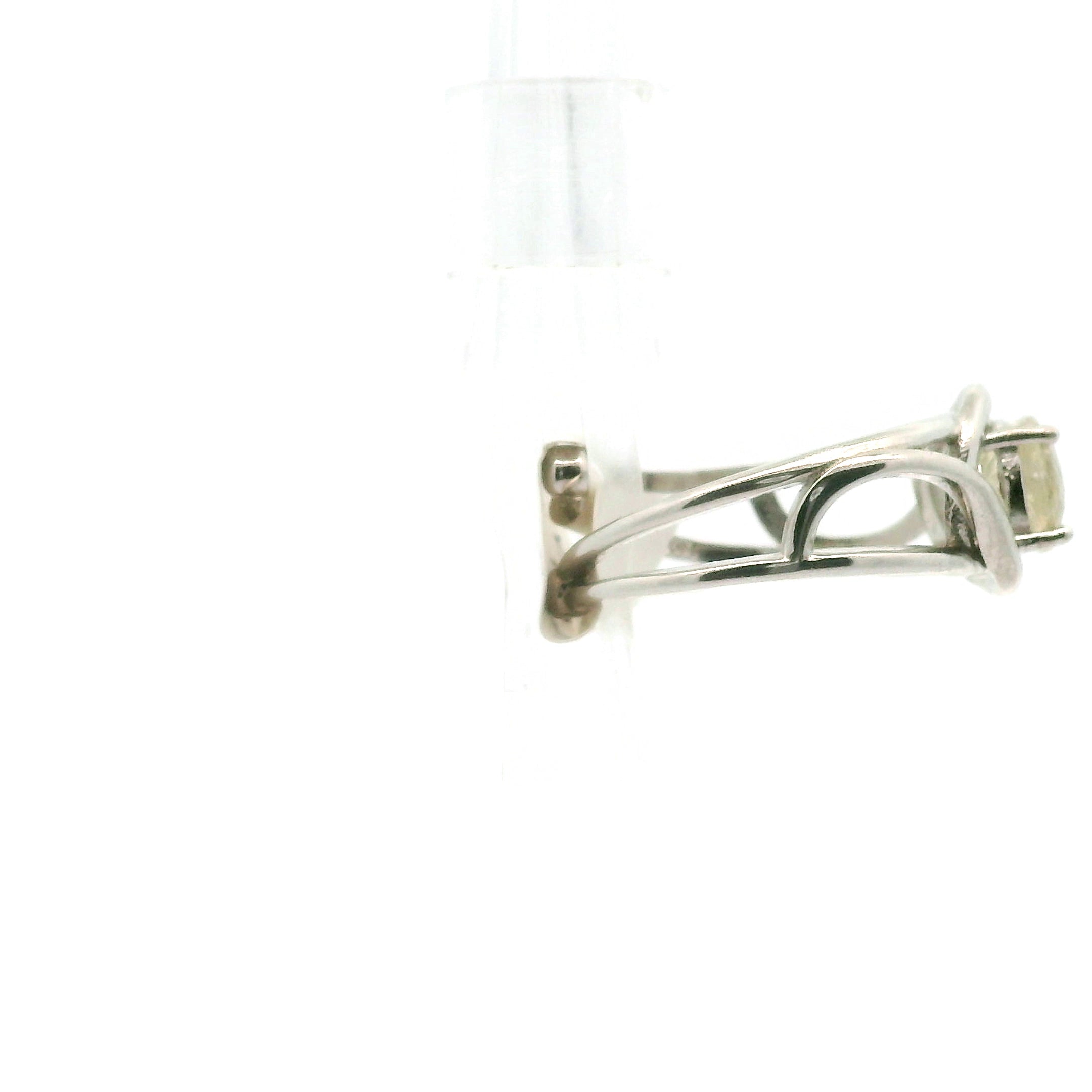 Leucite Cuff Ring 925 Silver for Unity and Purification