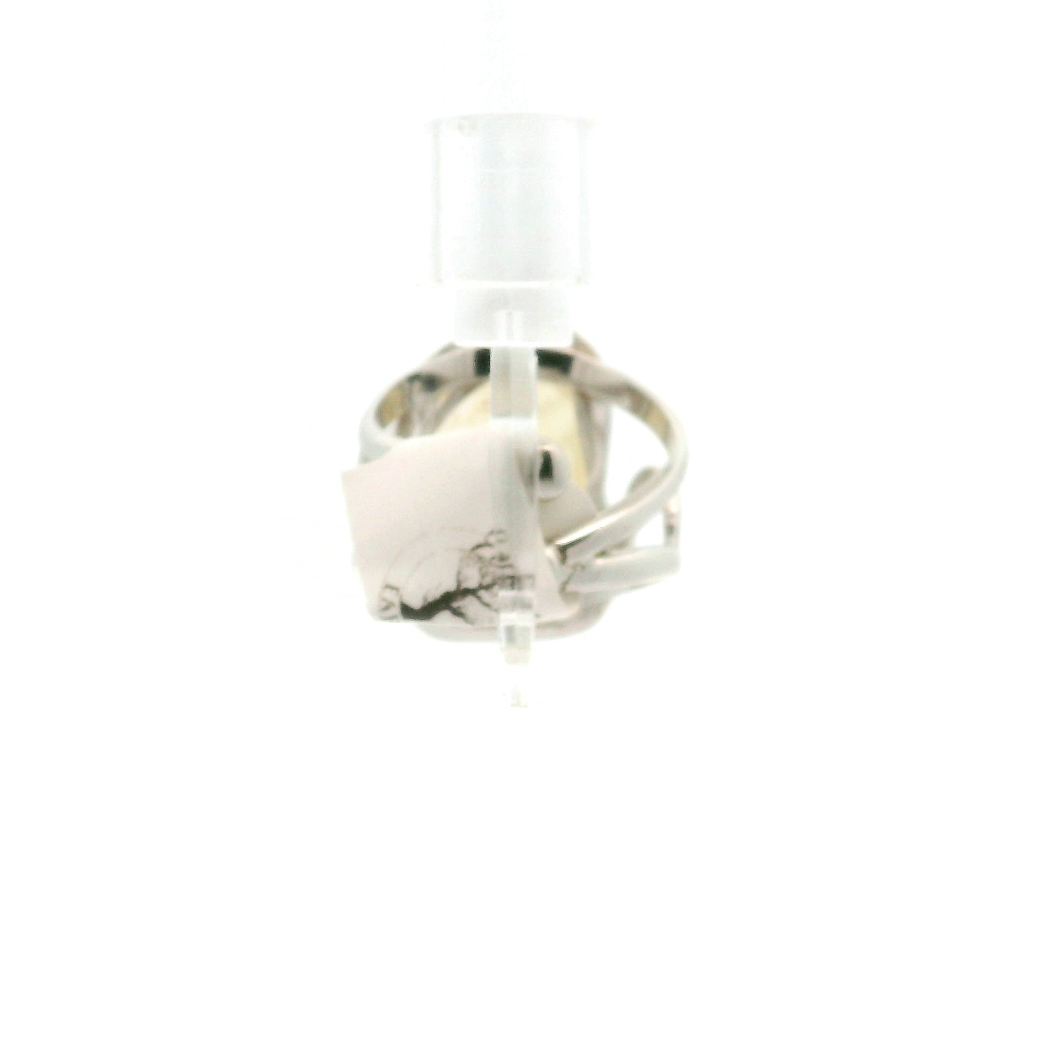 Libyan Desert Glass Cuff Ring .925 Silver for Confidence, Manifestation and Personal Power