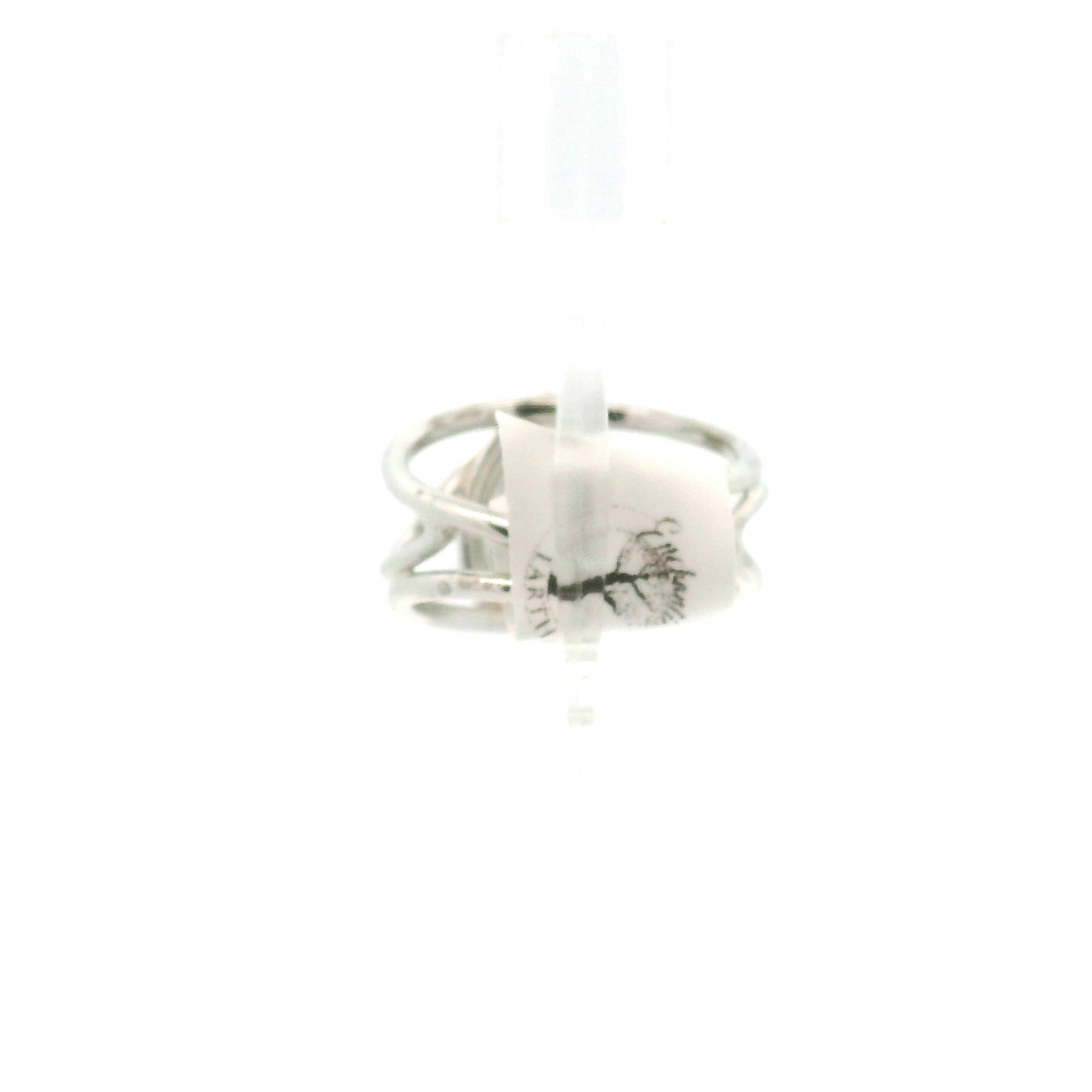 Braziliante Cuff Ring .925 Silver for Focus and Enhancing Joy