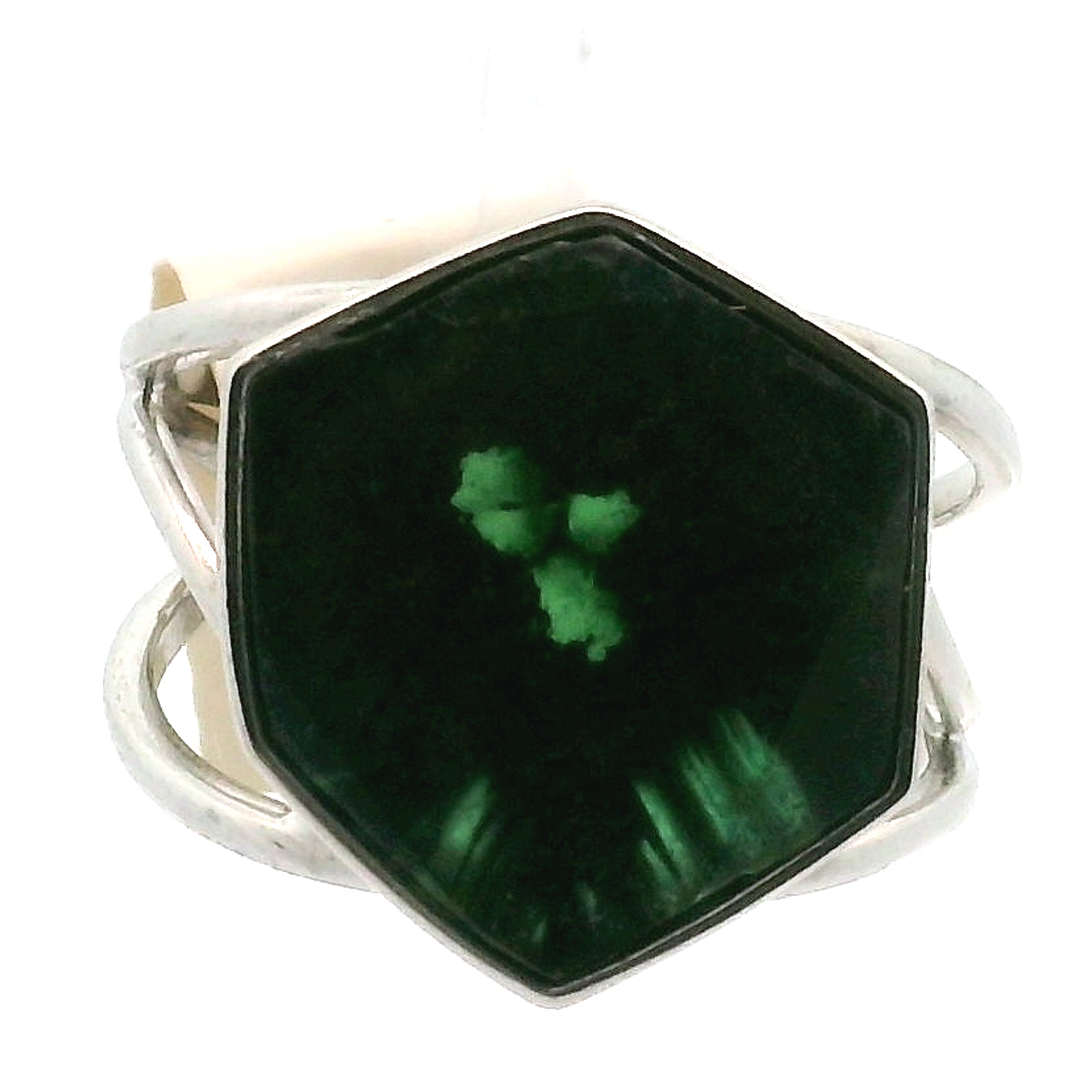 Trapiche Tourmaline Cuff Ring Adjustable Ring .925 Silver for Awareness, Communication and Meditation