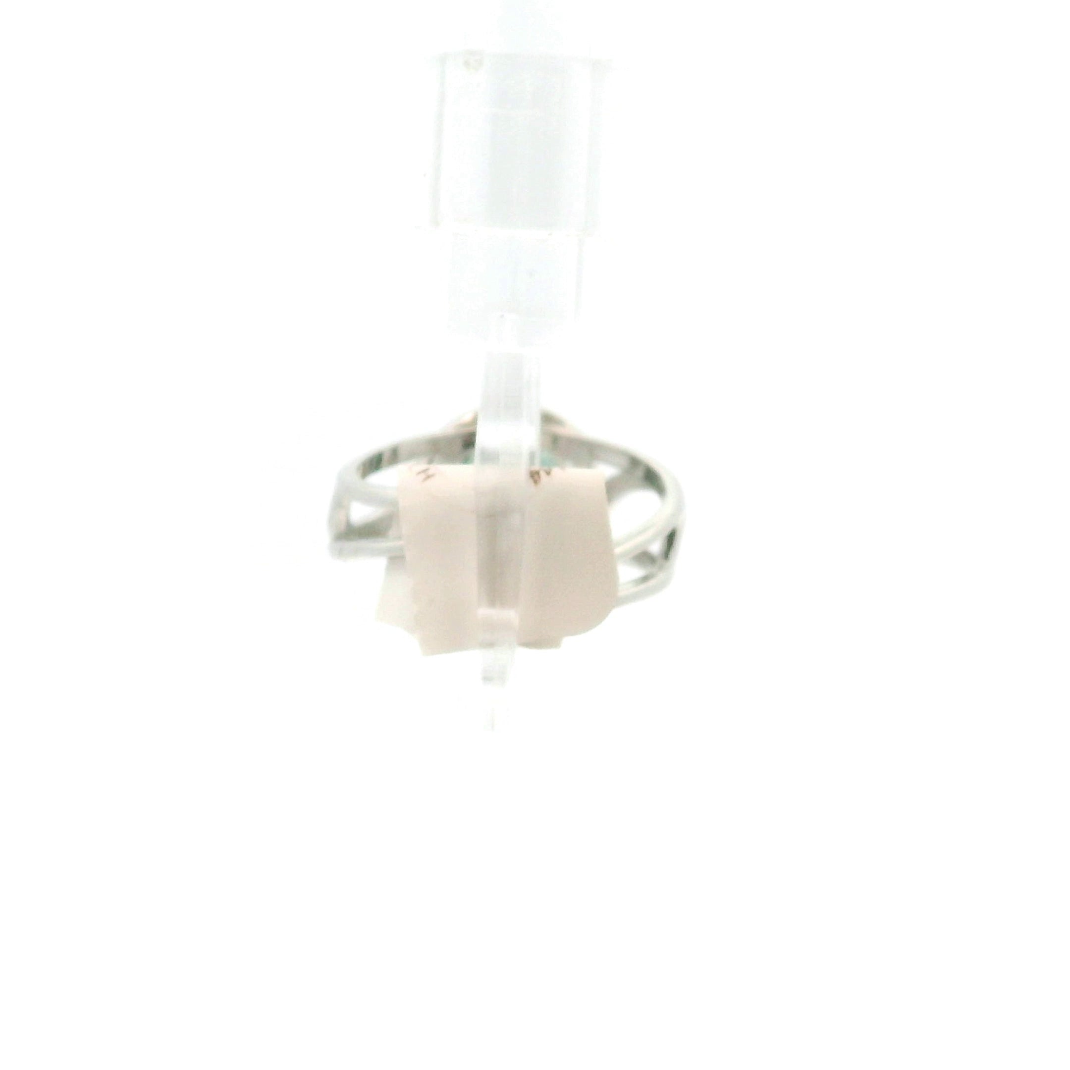 Blue Tourmaline Heart Cuff Ring .925 Silver for Healing and Love