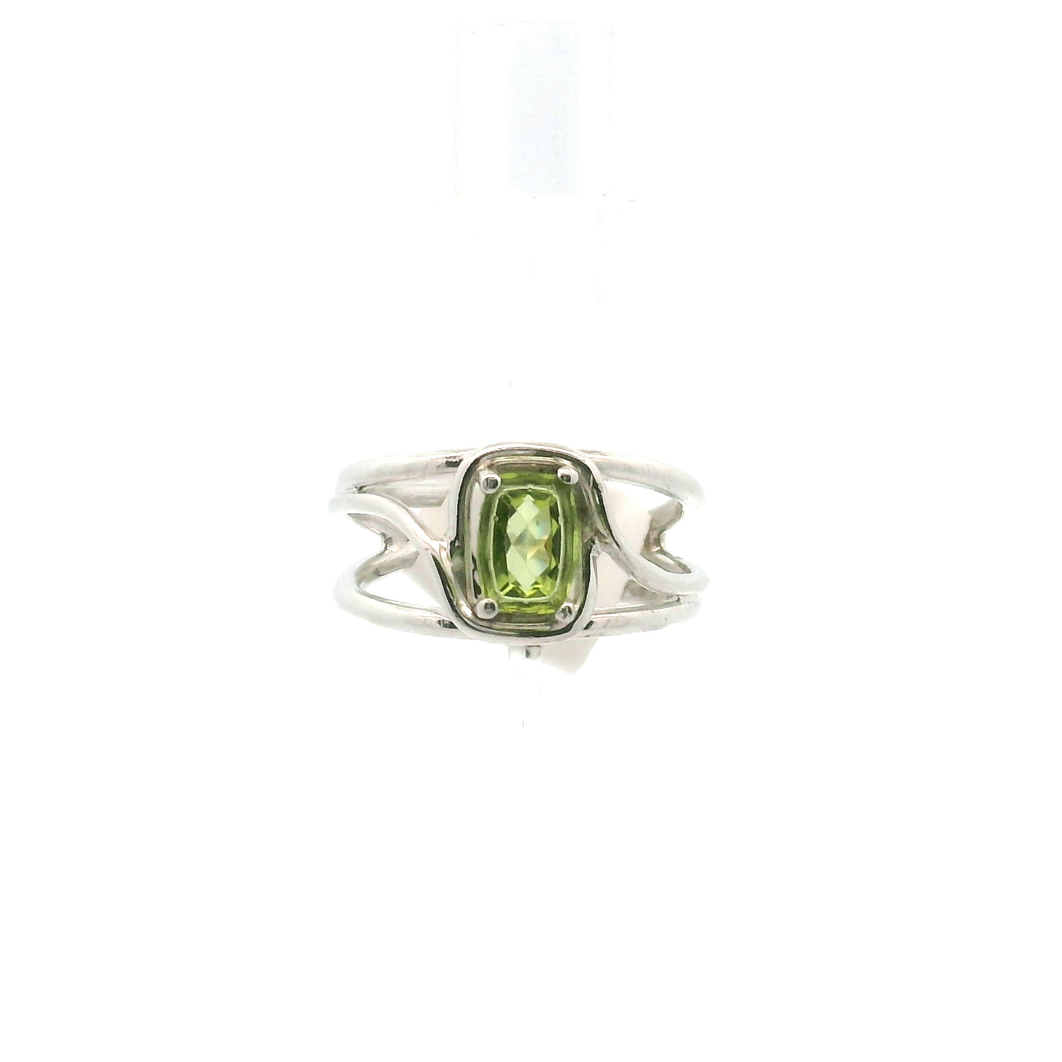 Peridot Midi Cuff Ring .925 Silver for Luck, Prosperity and Protection