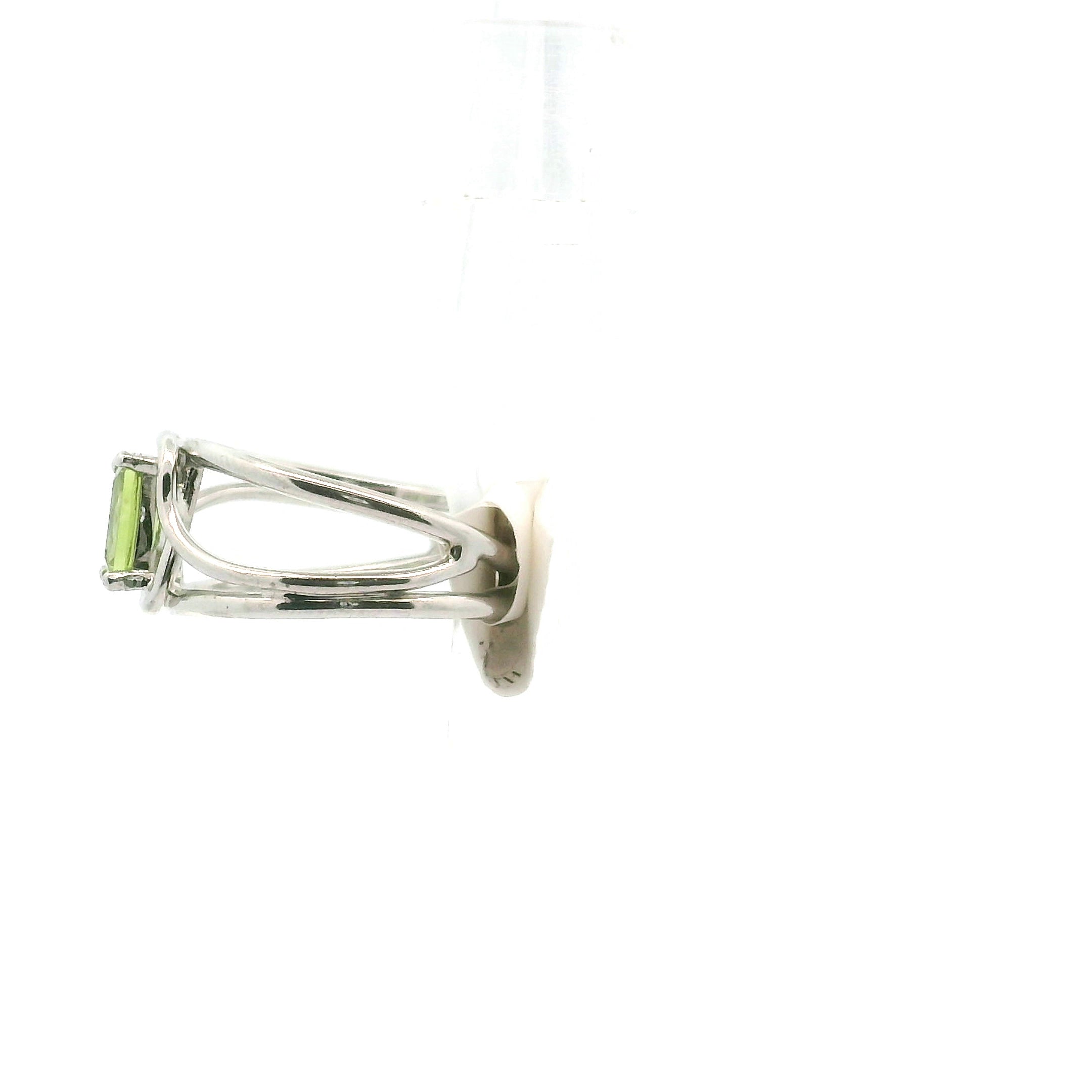 Peridot Midi Cuff Ring .925 Silver for Luck, Prosperity and Protection