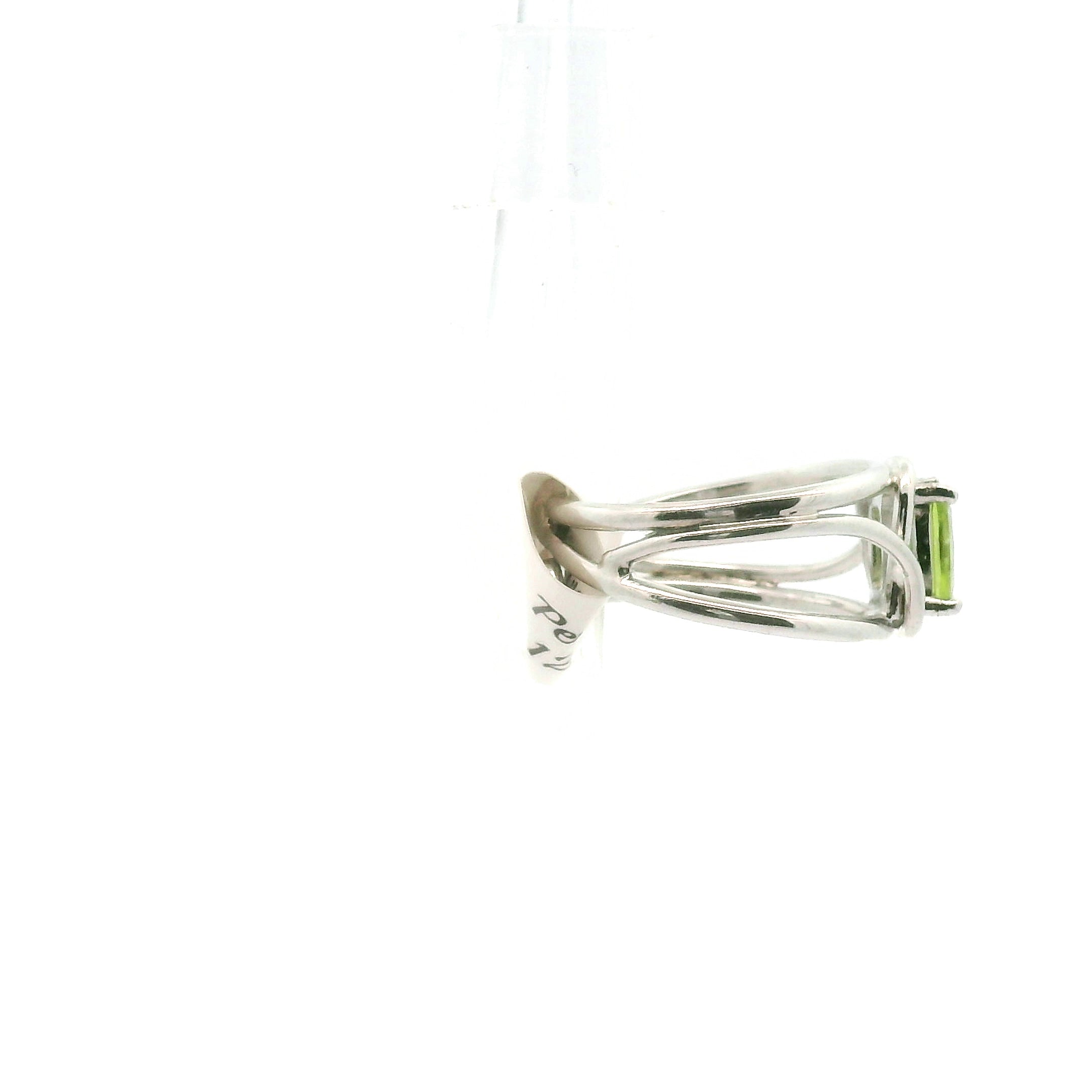 Peridot Midi Cuff Ring .925 Silver for Luck, Prosperity and Protection