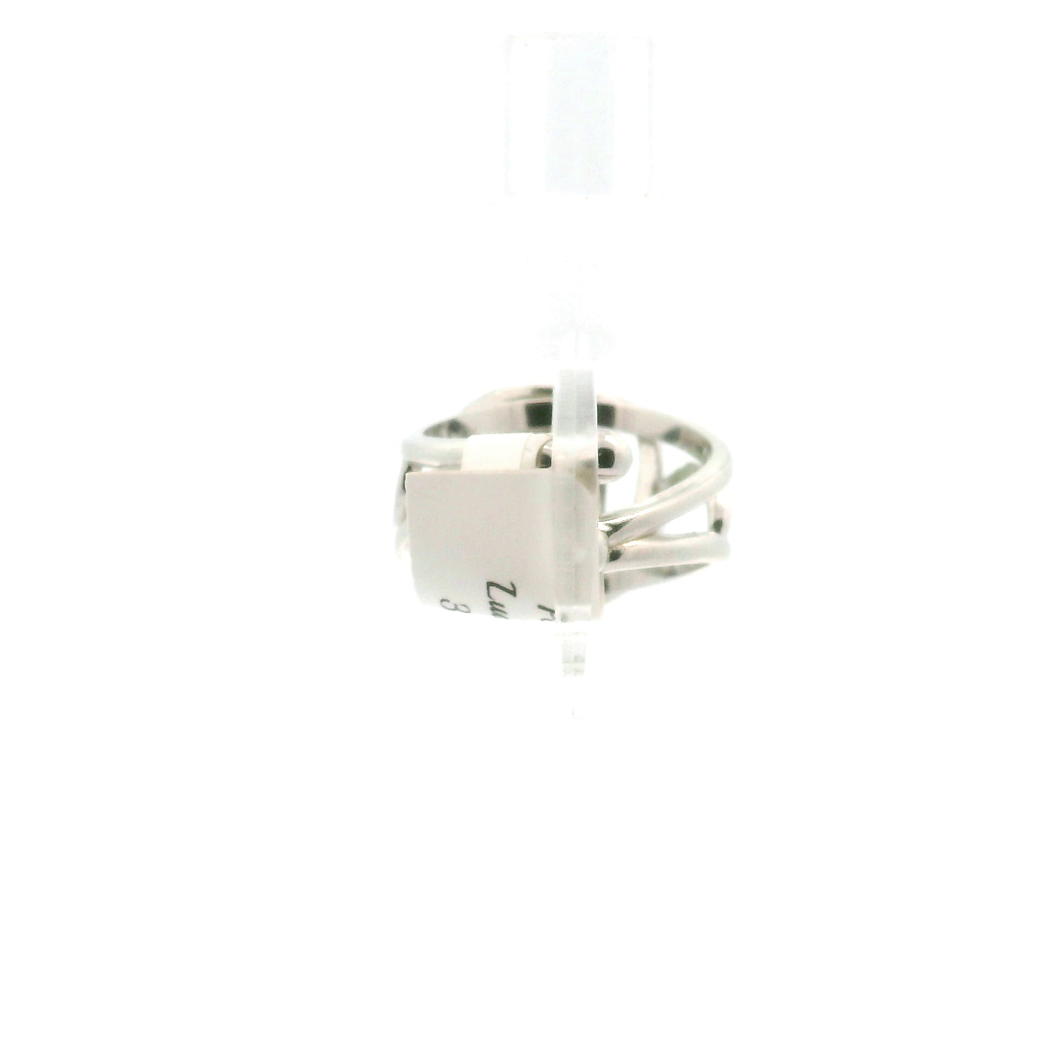 Peridot Ludwigite Cuff Ring .925 Silver for Health and Strength
