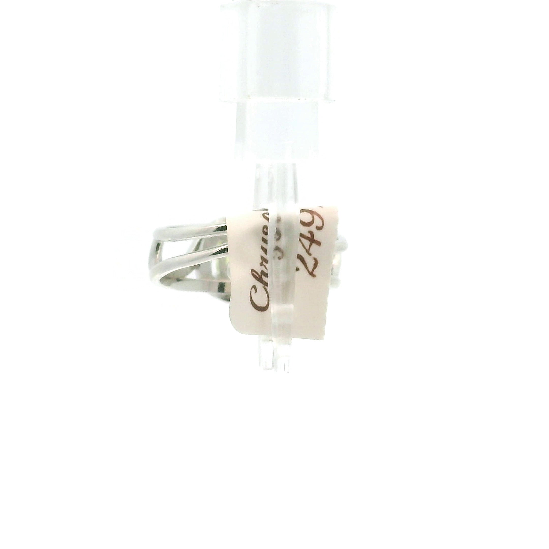 Chrysoberyl Midi Cuff Ring .925 Silver for Protection, Intuition and Abundance