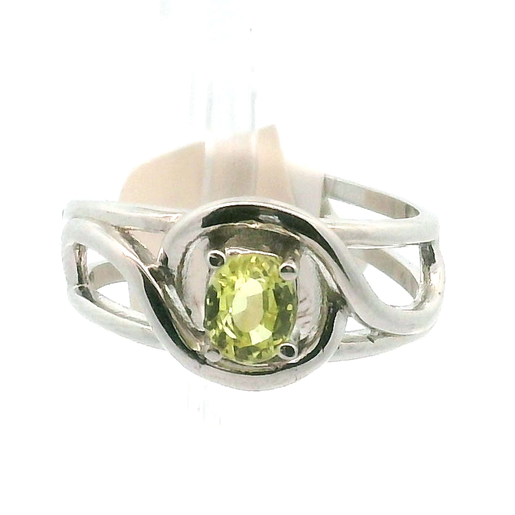 Chrysoberyl Midi Cuff Ring .925 Silver for Protection, Intuition and Abundance