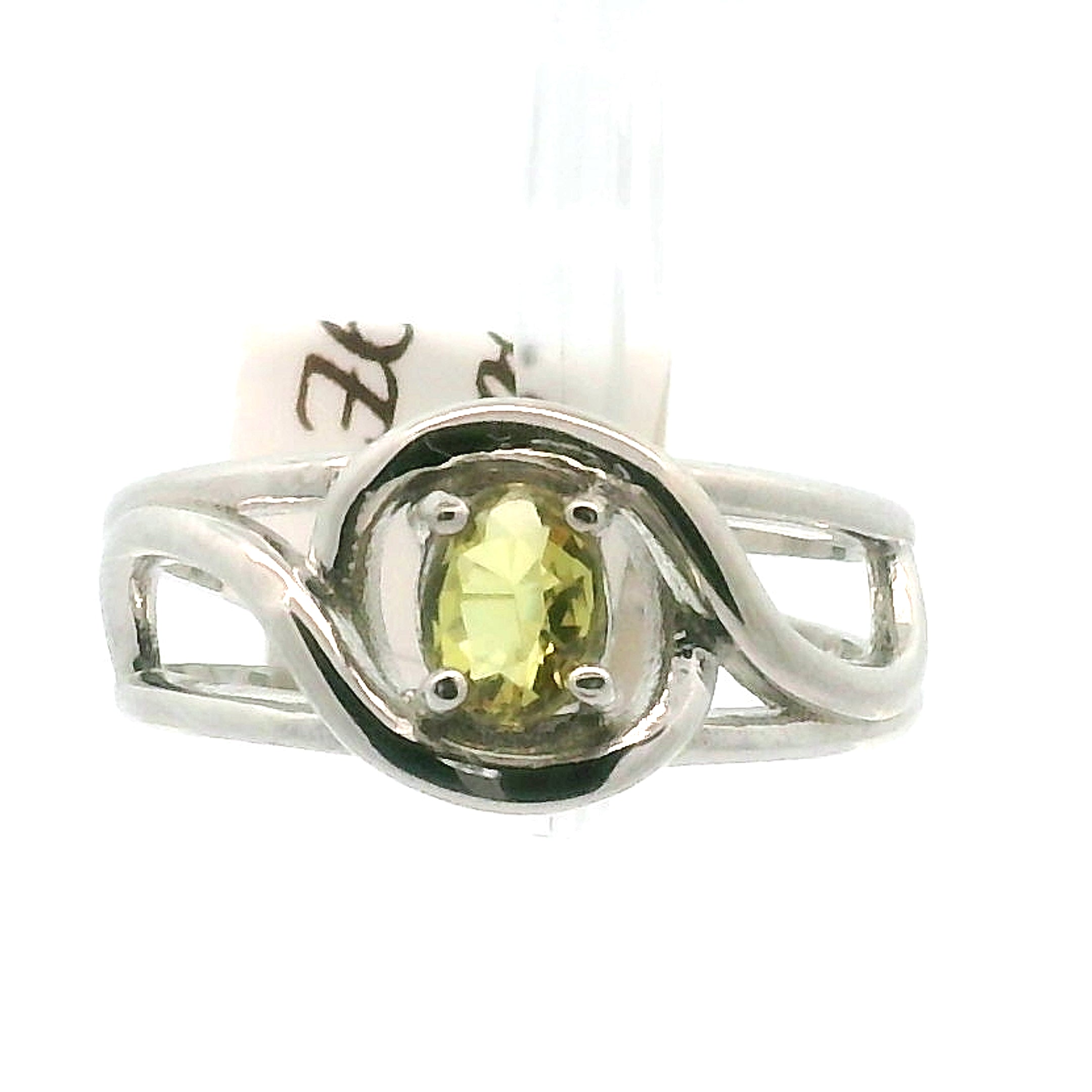 Chrysoberyl Midi Cuff Ring .925 Silver for Protection, Intuition and Abundance