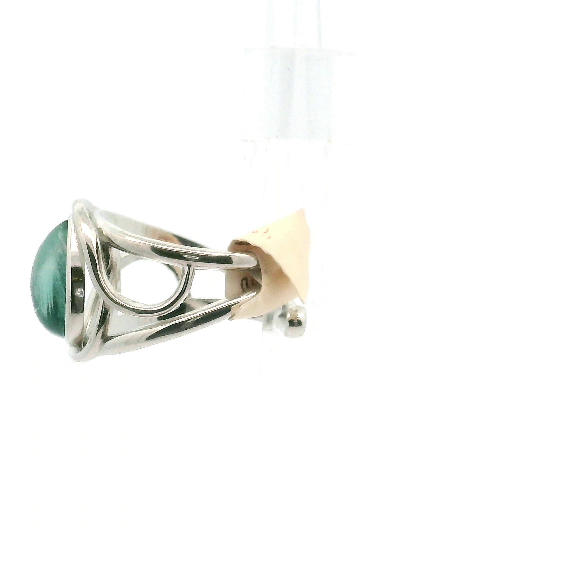 Blue Fluorite Cuff Rings .925 Silver for Focus, Wisdom and Clarity