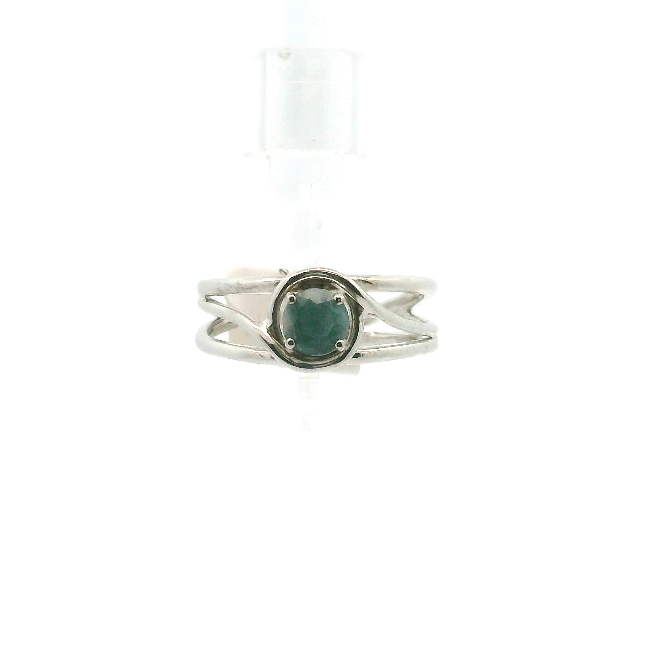 Madagascar Sapphirine Midi Cuff Ring .925 Silver For Knowledge and Self-Cultivation
