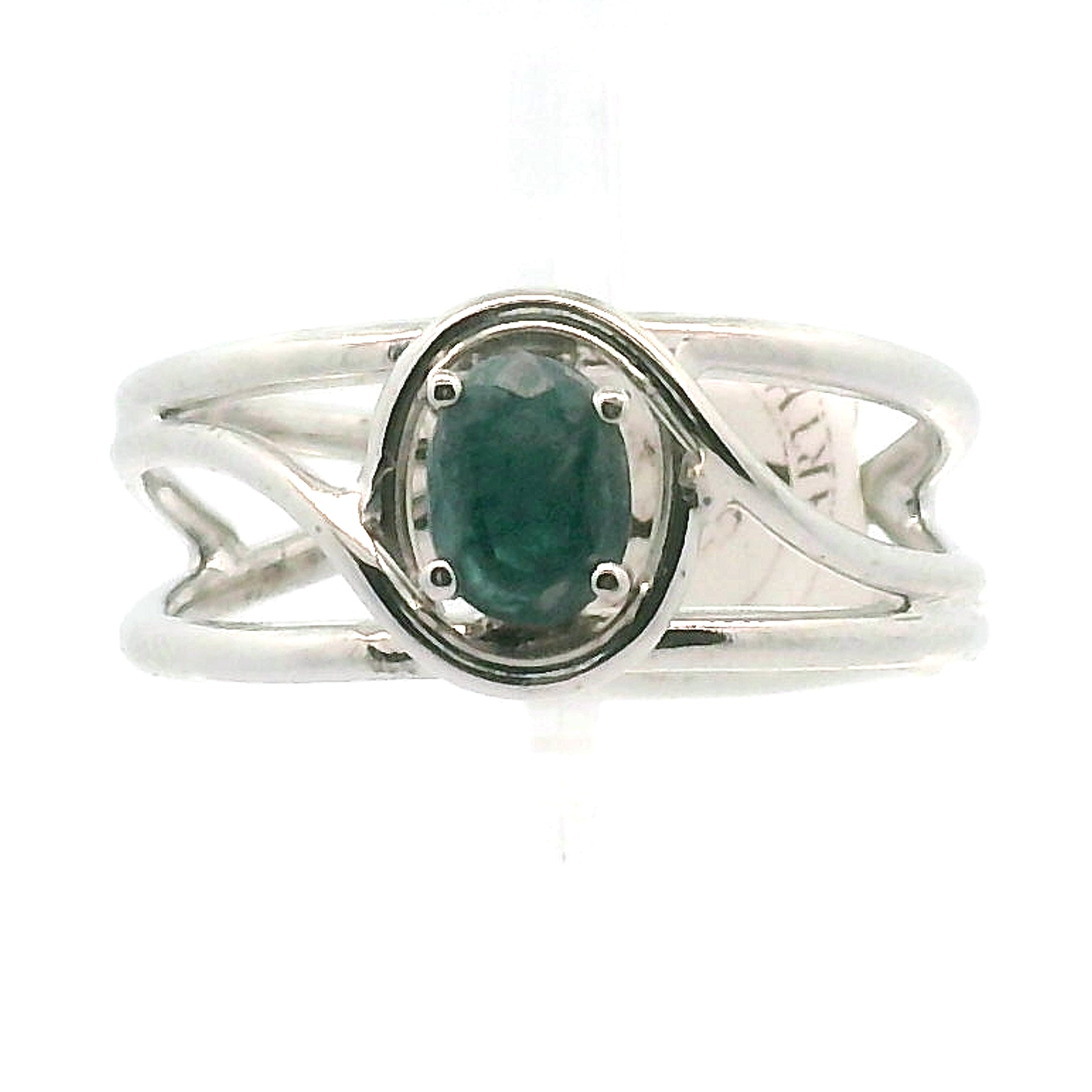 Madagascar Sapphirine Midi Cuff Ring .925 Silver For Knowledge and Self-Cultivation
